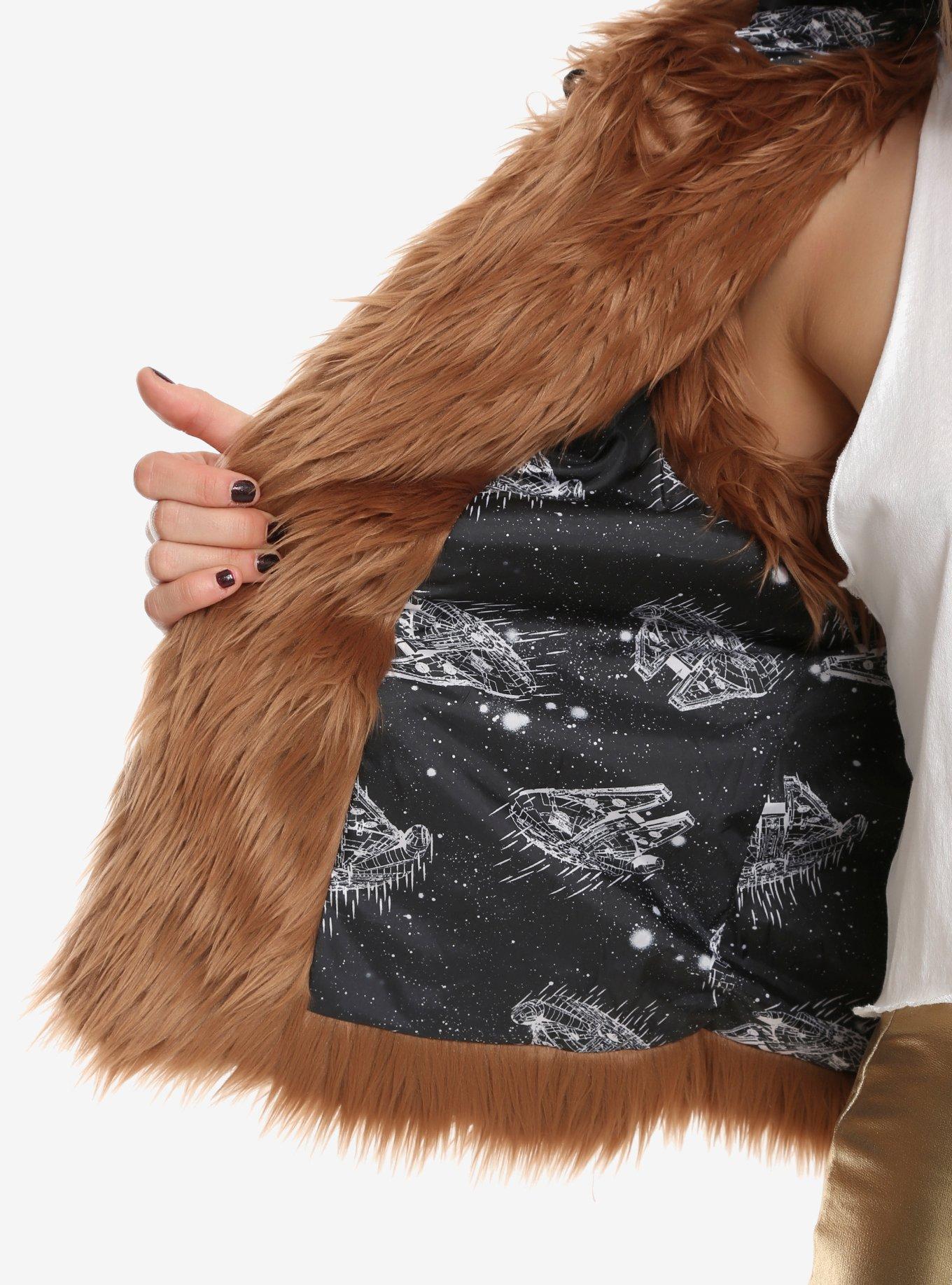 Her Universe Star Wars Chewbacca Girls Cosplay Vest, BROWN, alternate