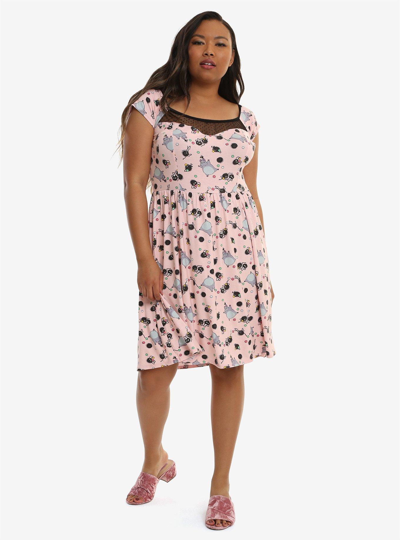 Studio Ghibli Spirited Away Soot Sprite Pink Dress, , alternate