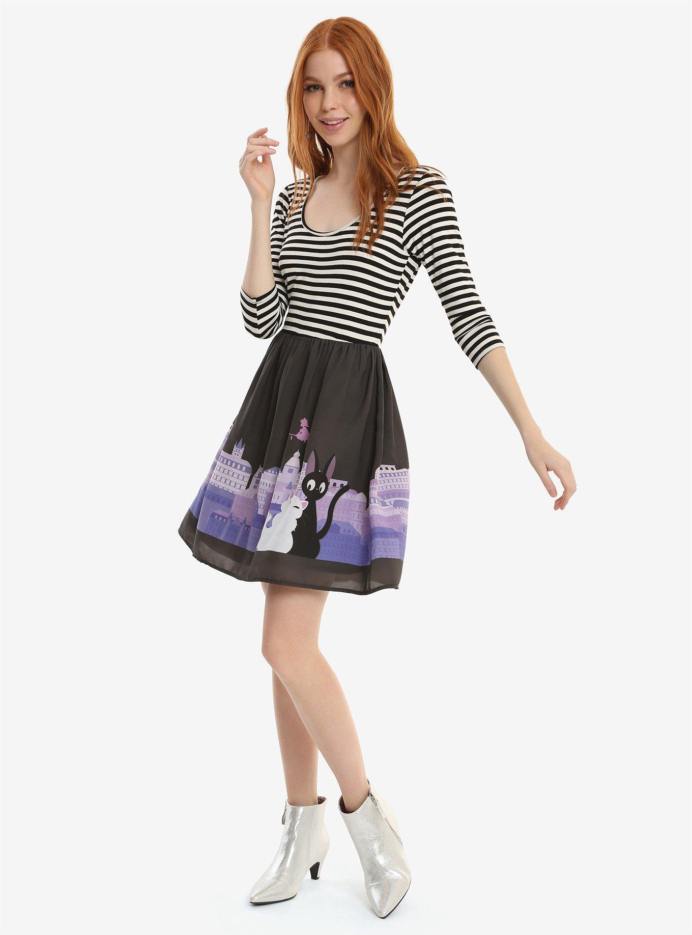 Studio Ghibli Kiki's Delivery Service Striped Top Dress, , alternate