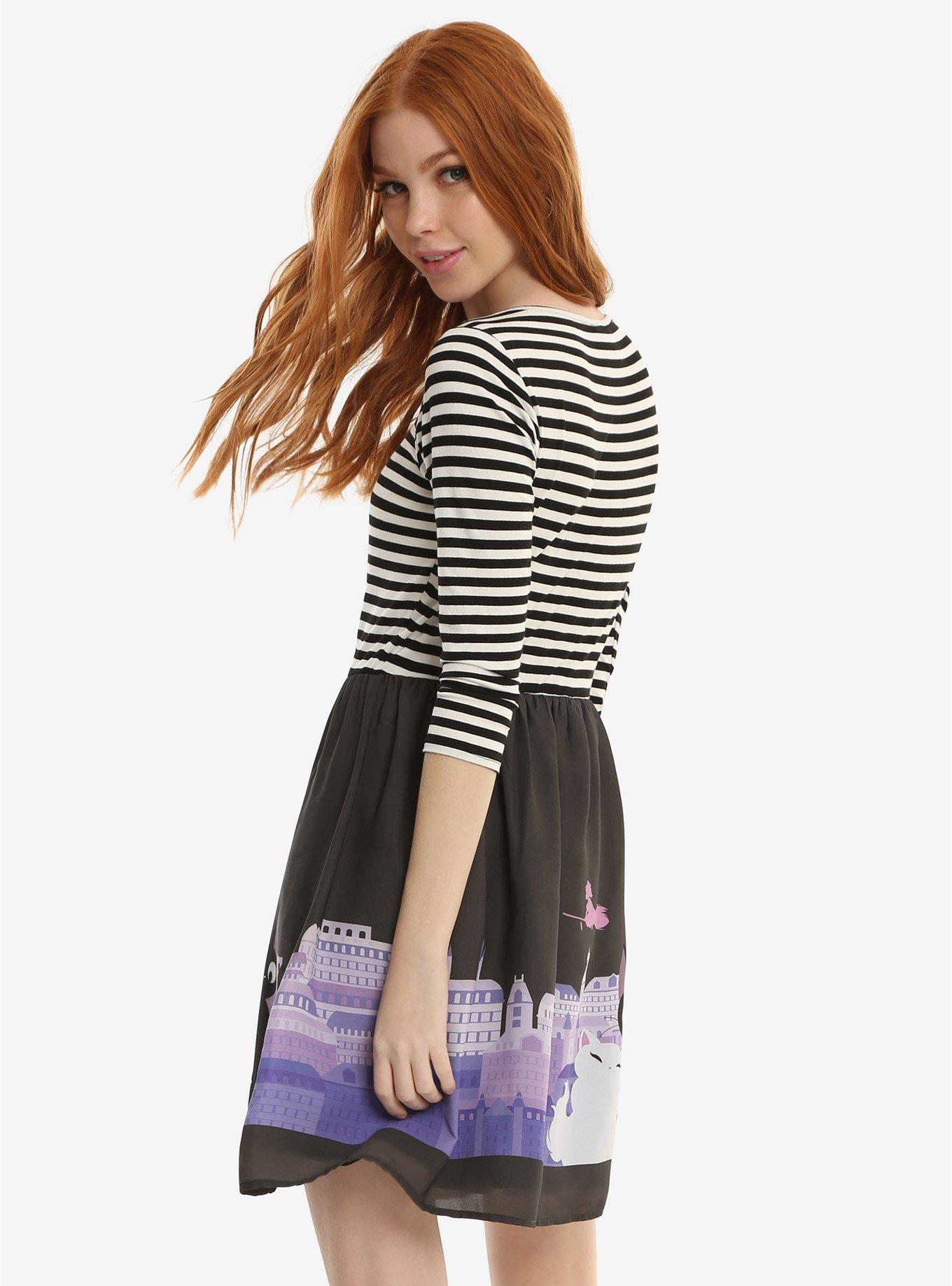 Studio Ghibli Kiki's Delivery Service Striped Top Dress, , alternate