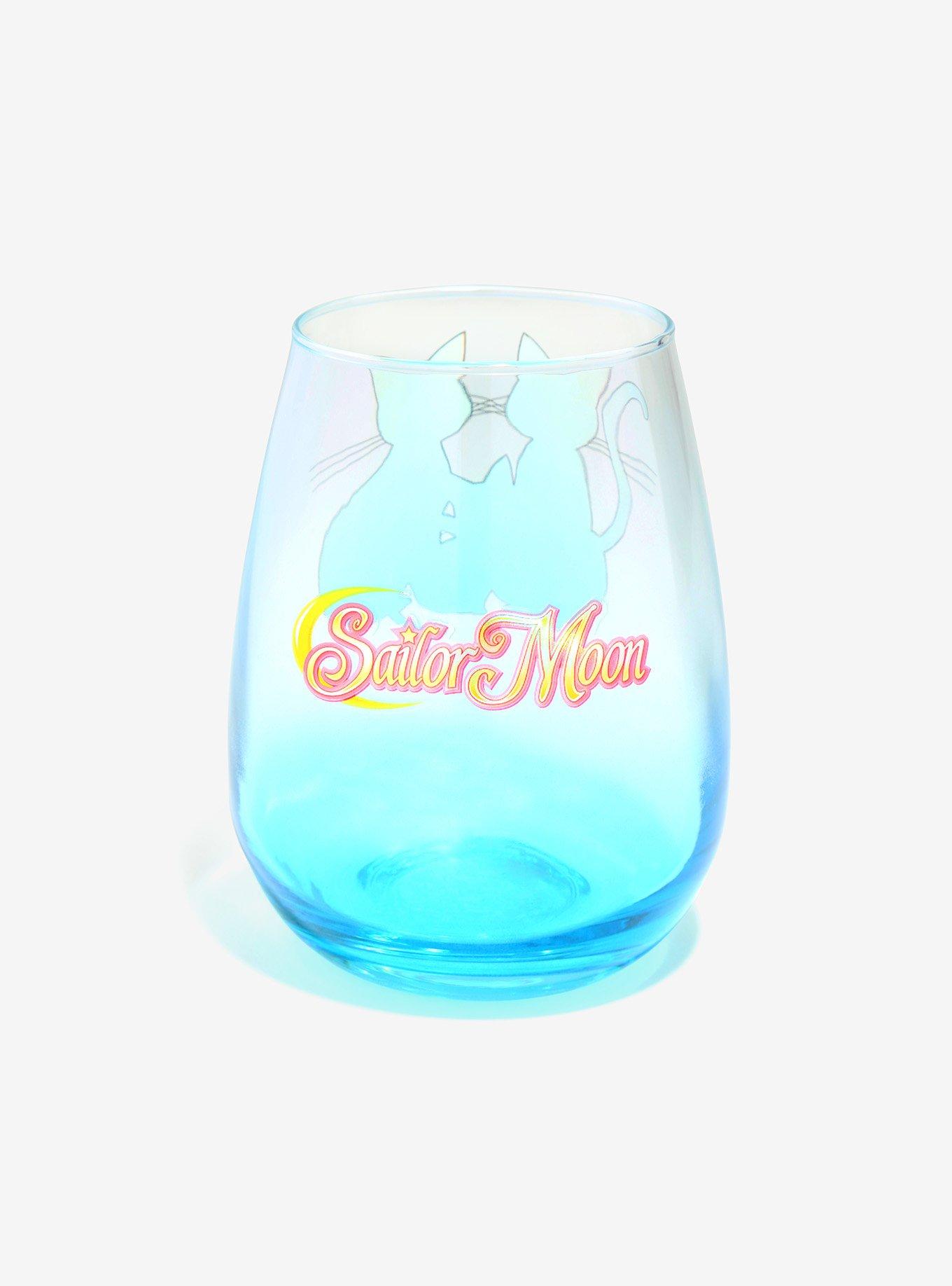 Sailor Moon Luna & Artemis Stemless Wine Glass, , alternate