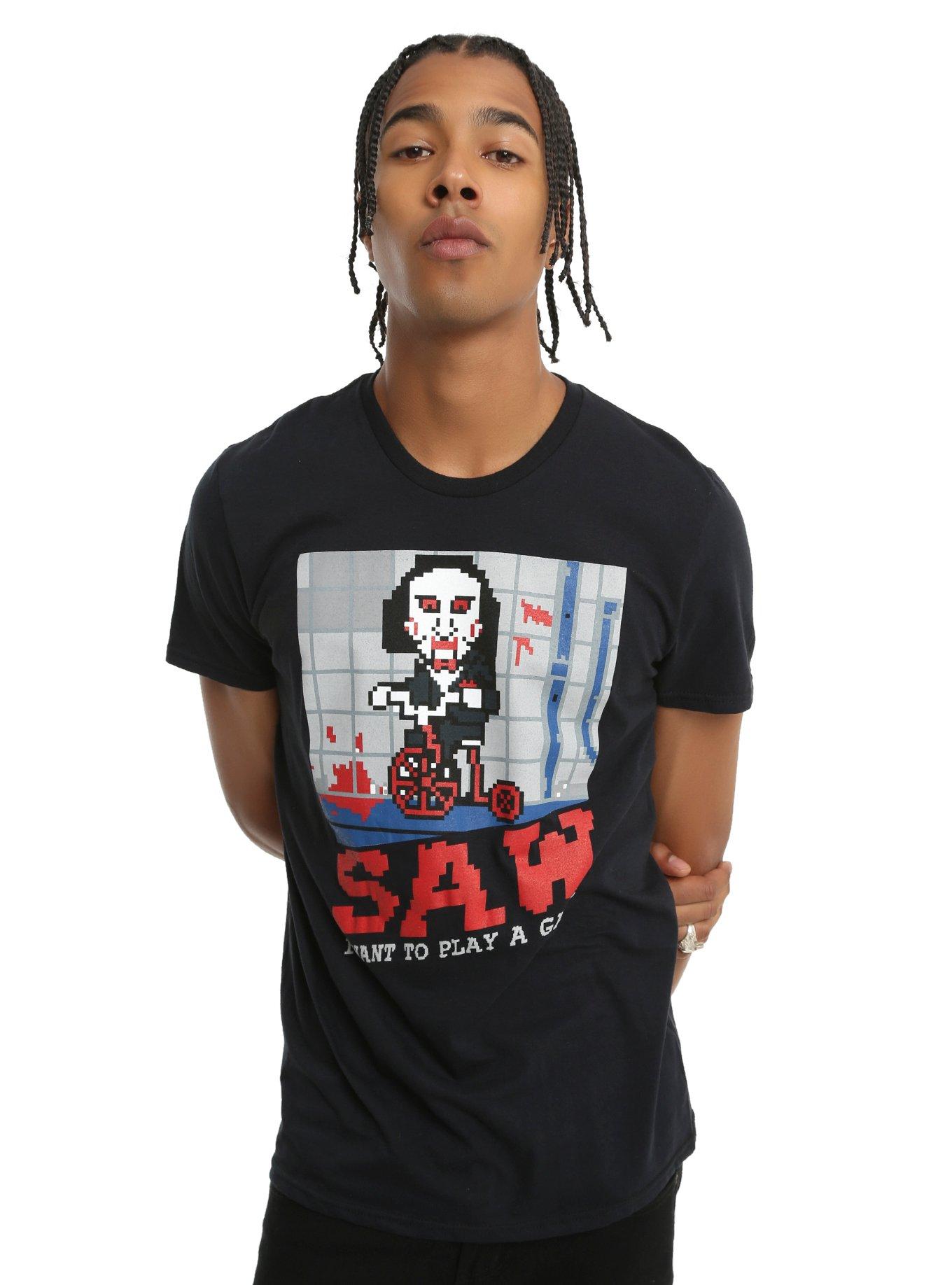 Saw 8-Bit Video Game T-Shirt, , alternate