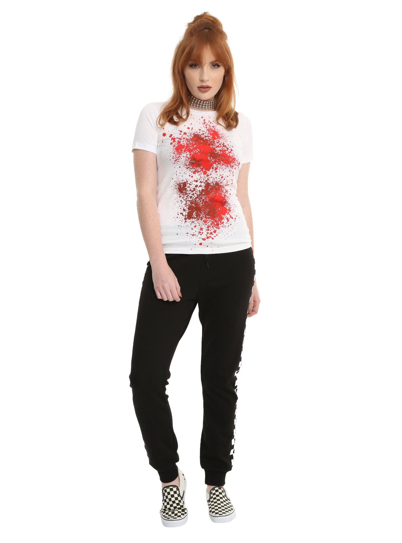 Blood Splatter Girls T-Shirt, , alternate