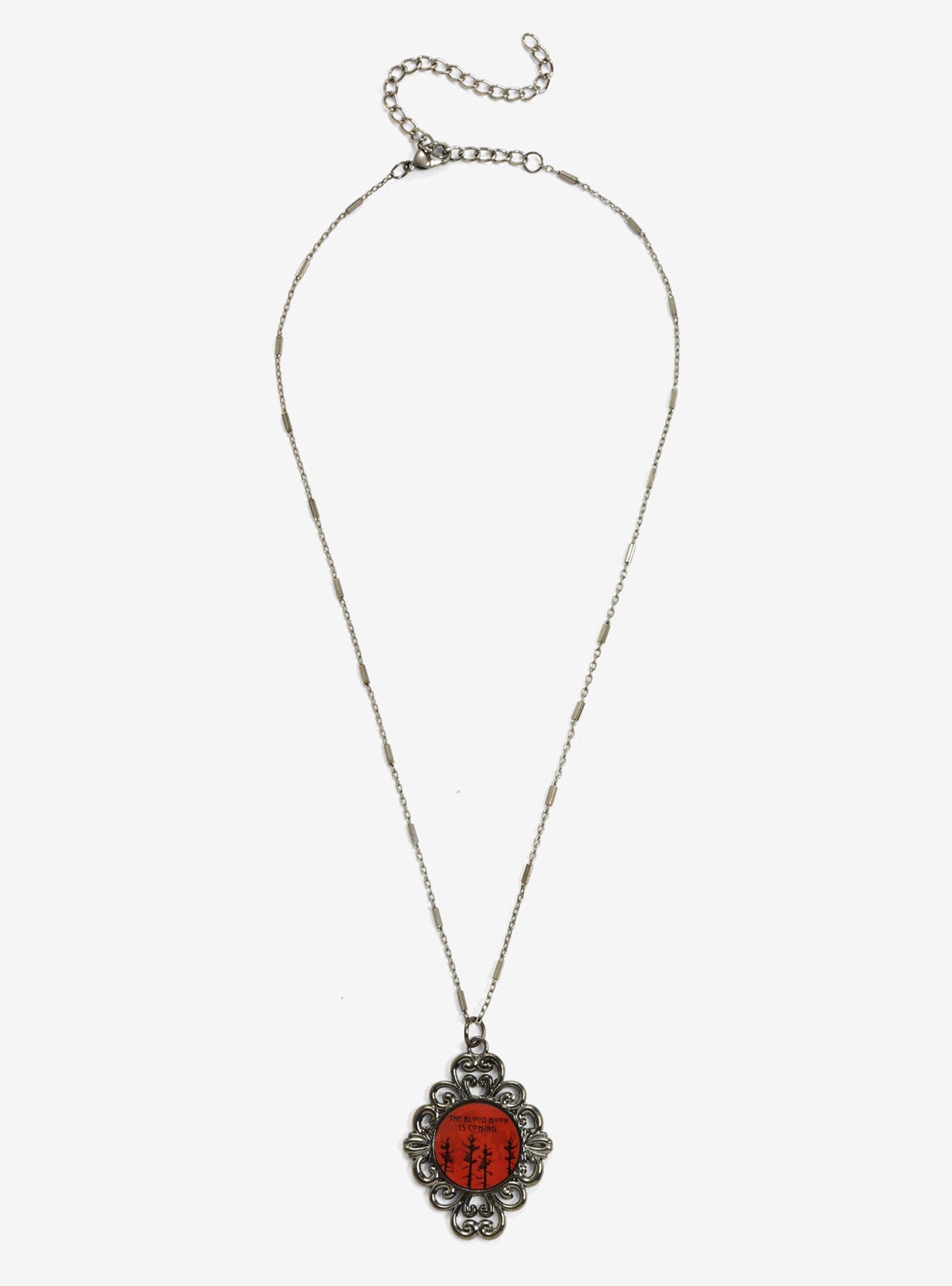 American Horror Story: Roanoke The Blood Moon Is Coming Necklace, , alternate