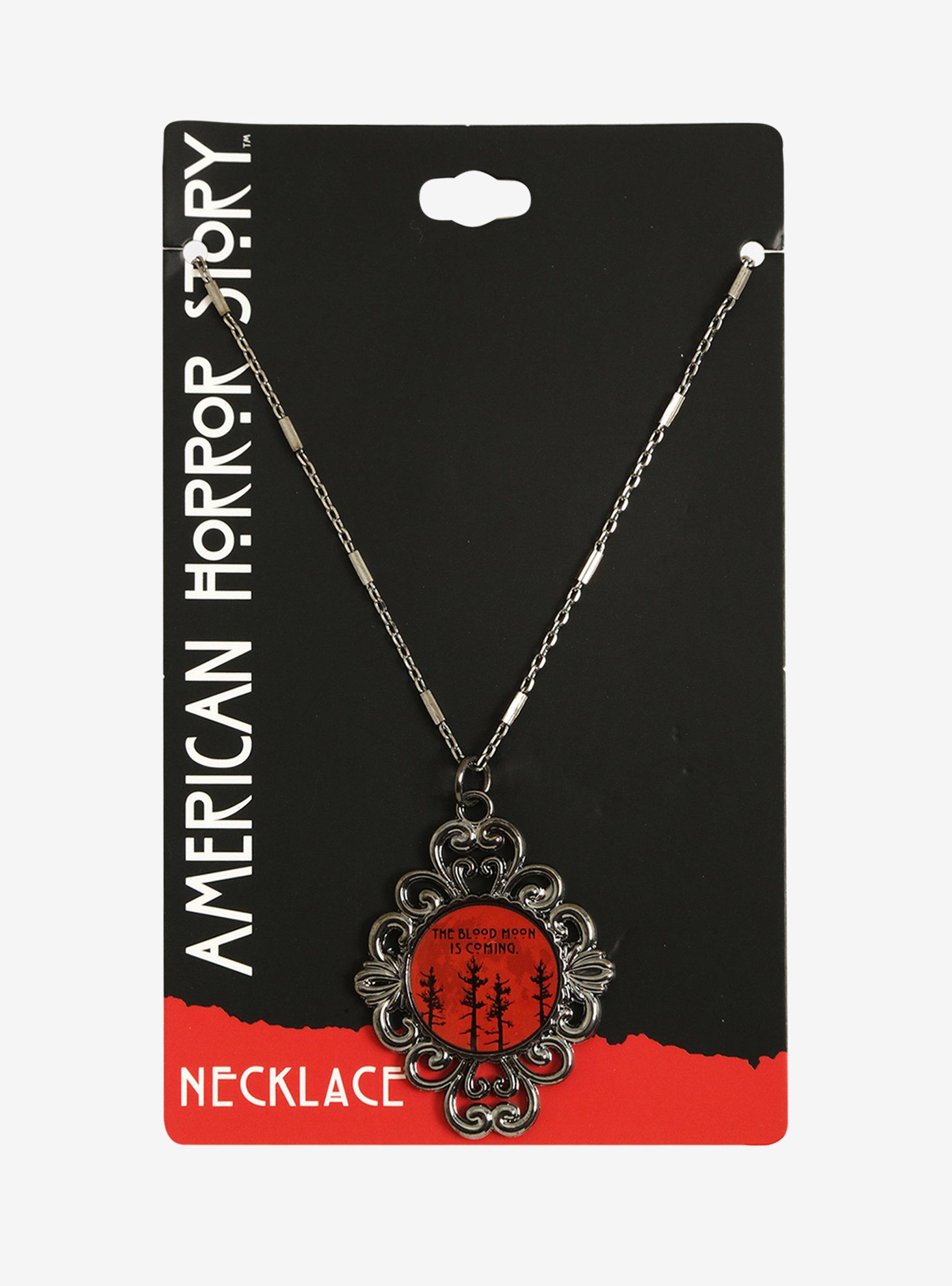 American Horror Story: Roanoke The Blood Moon Is Coming Necklace, , alternate