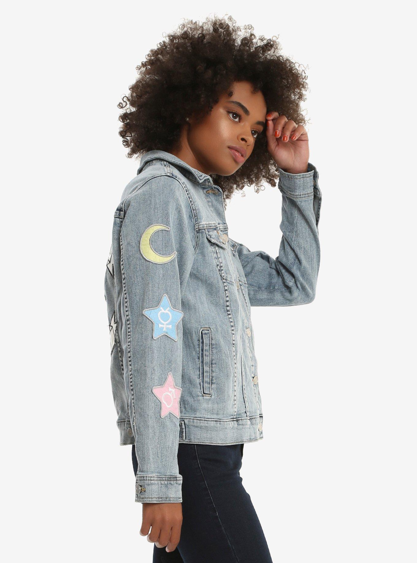 Sailor Moon Denim Jacket - BoxLunch Exclusive, , alternate