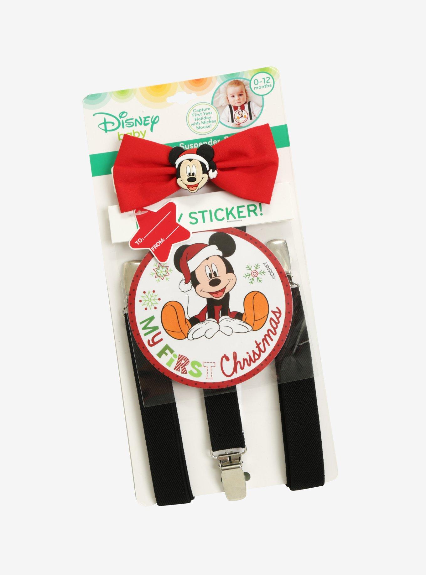 Disney Mickey Mouse My First Christmas Suspender Set, , alternate