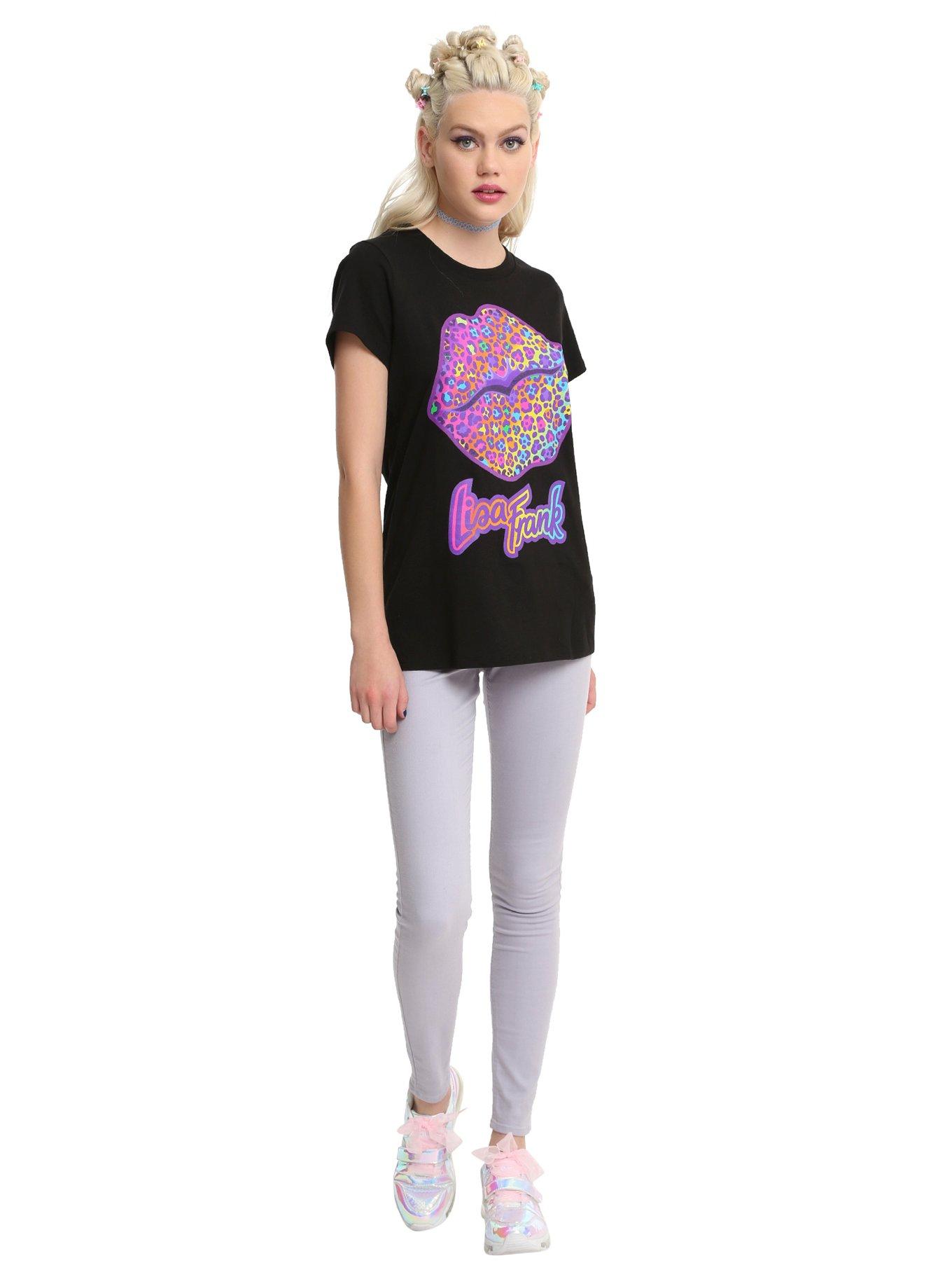Lisa Frank Lips Girls T-Shirt, , alternate