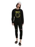 Nirvana Smiley Logo Girls Sweatshirt, , alternate