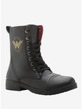 DC Comics Wonder Woman Logo Combat Boots, MULTI, alternate