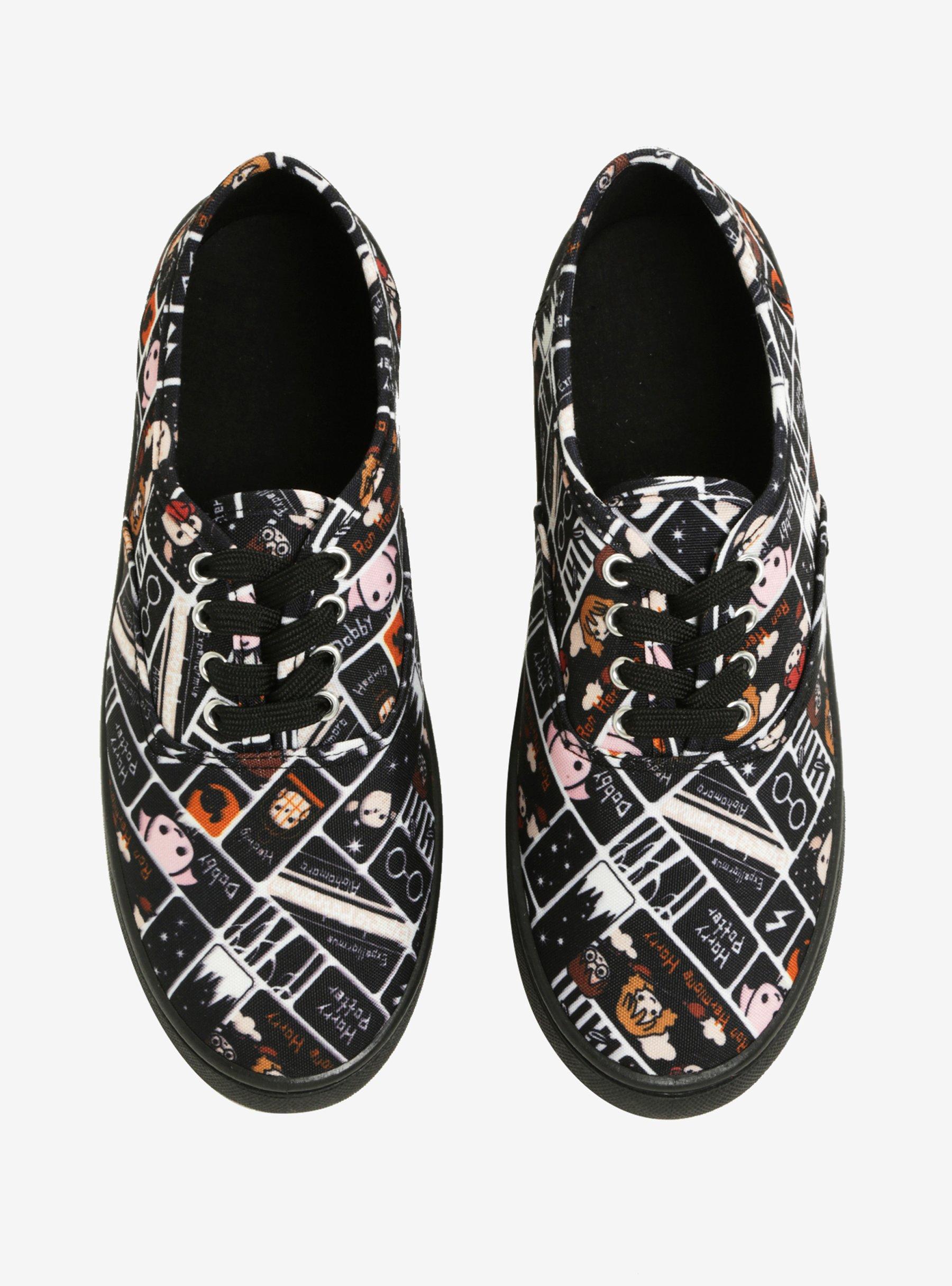 Harry Potter Chibi Characters Lace-Up Sneakers, , alternate