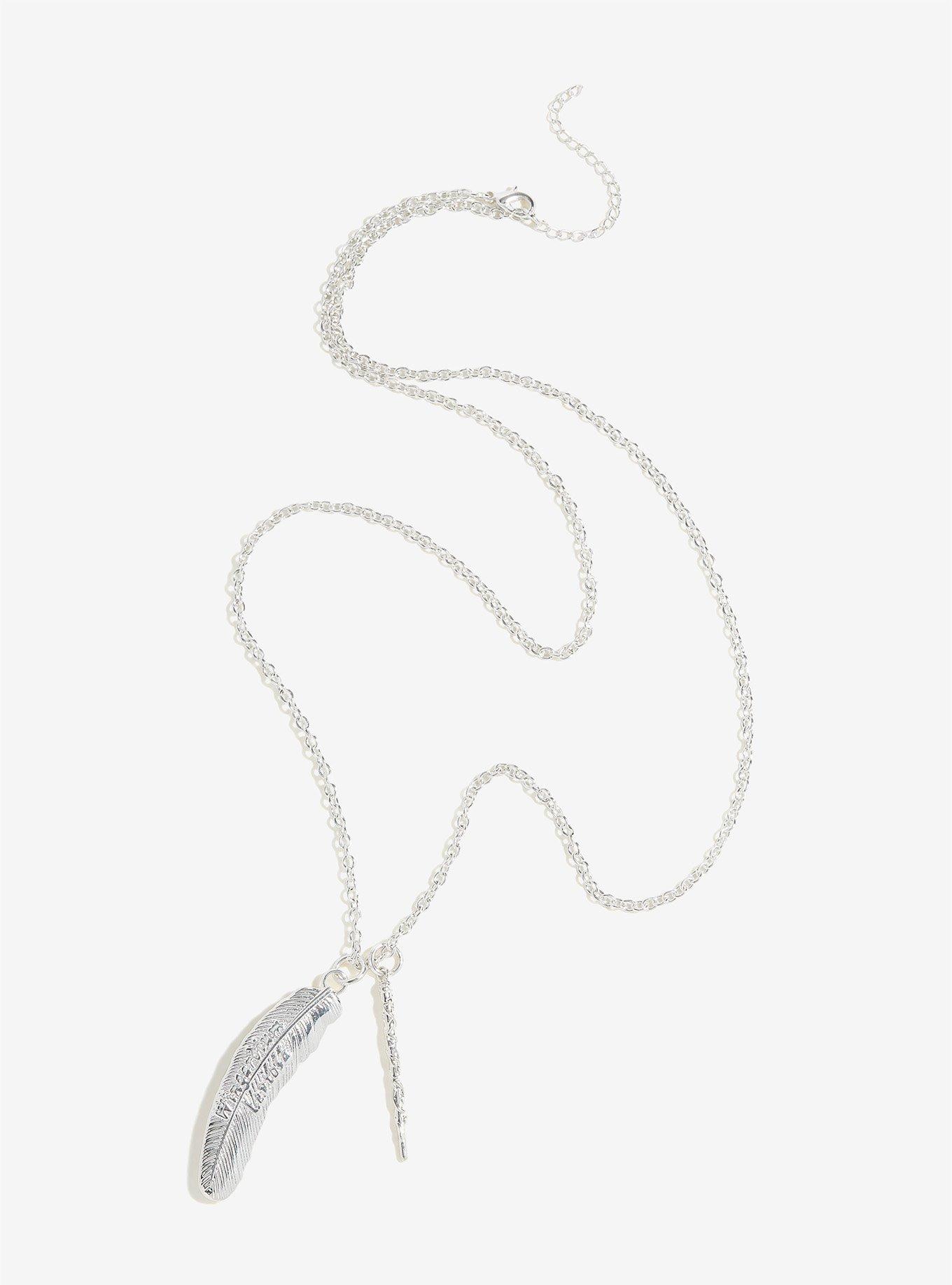 Harry Potter Wingardium Leviosa Wand Necklace - BoxLunch Exclusive, , alternate