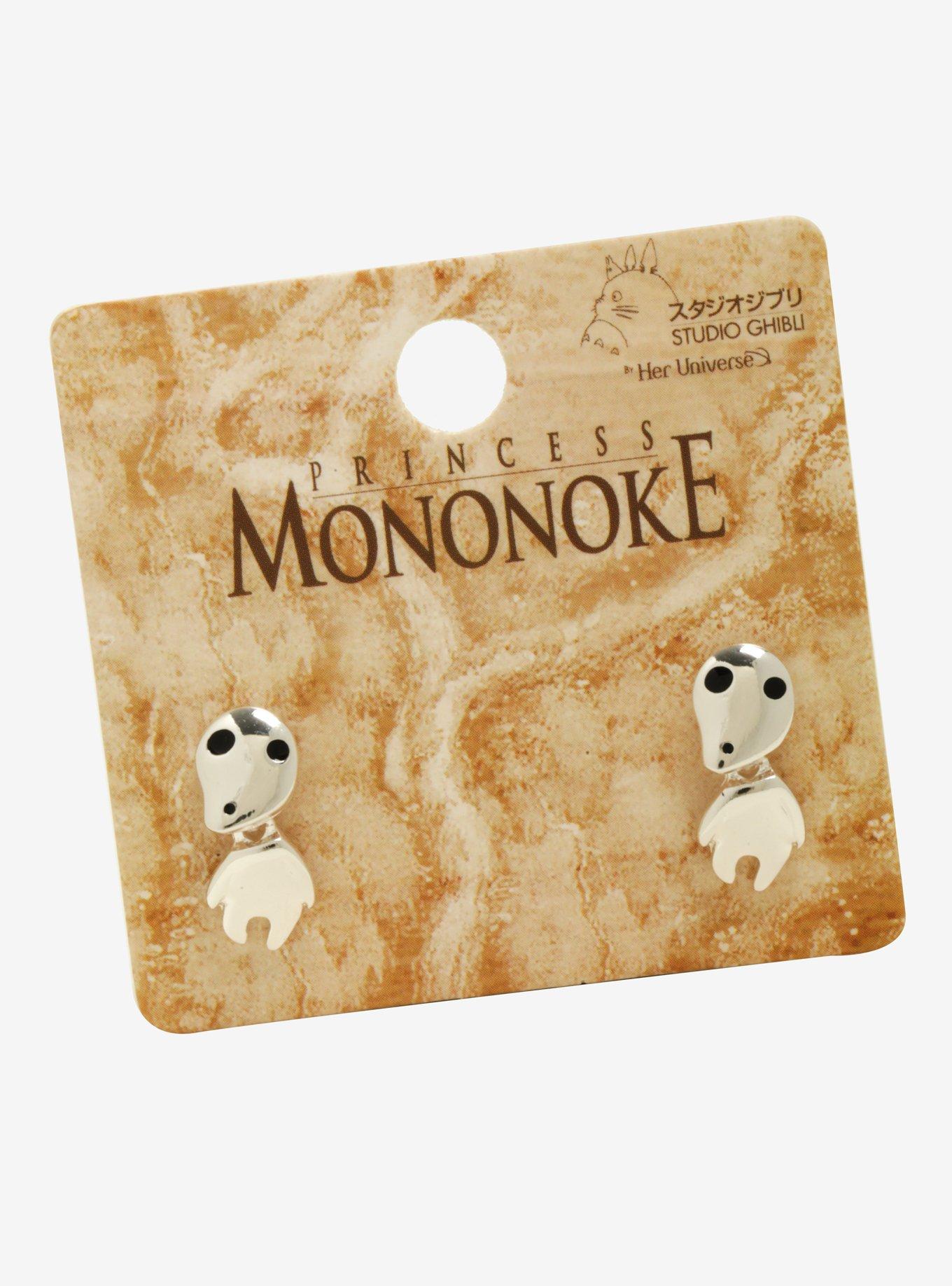 Studio Ghibli Princess Mononoke Kodama Dangling Earrings, , alternate