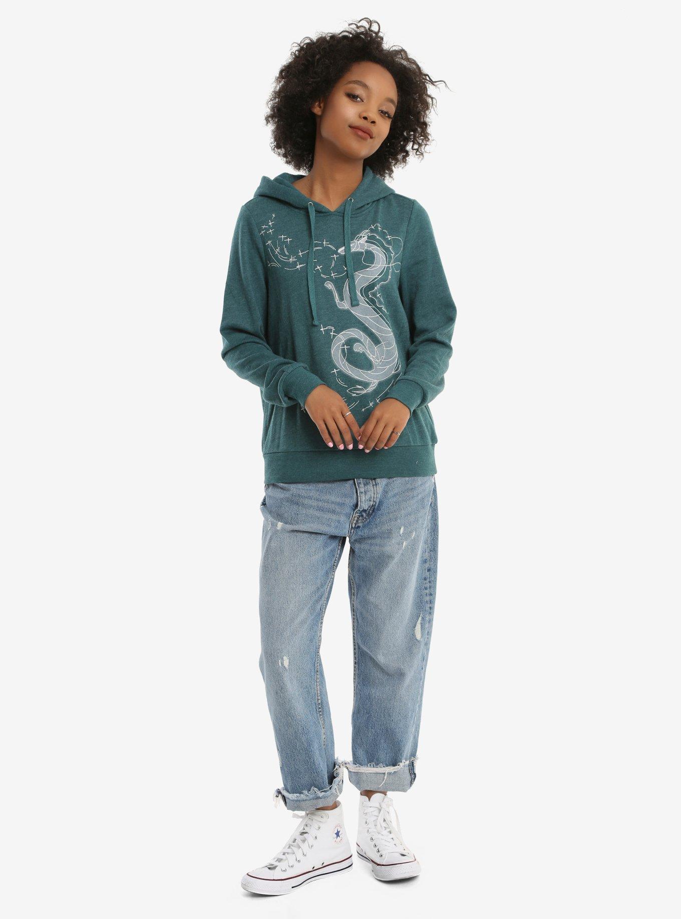 Her Universe Studio Ghibli Spirited Away Haku Girls Hoodie, , alternate