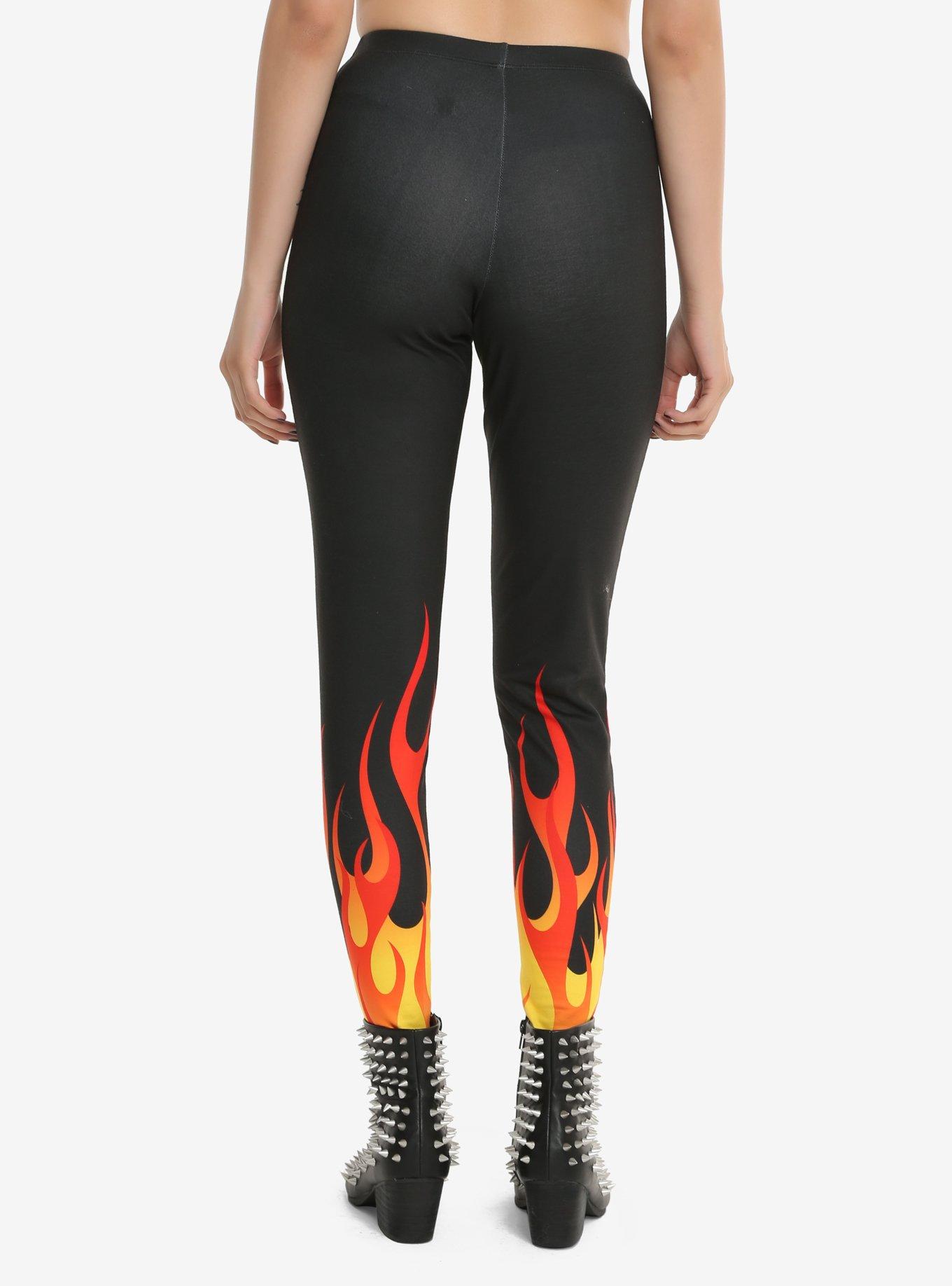 Blackheart Flame Leggings, , alternate