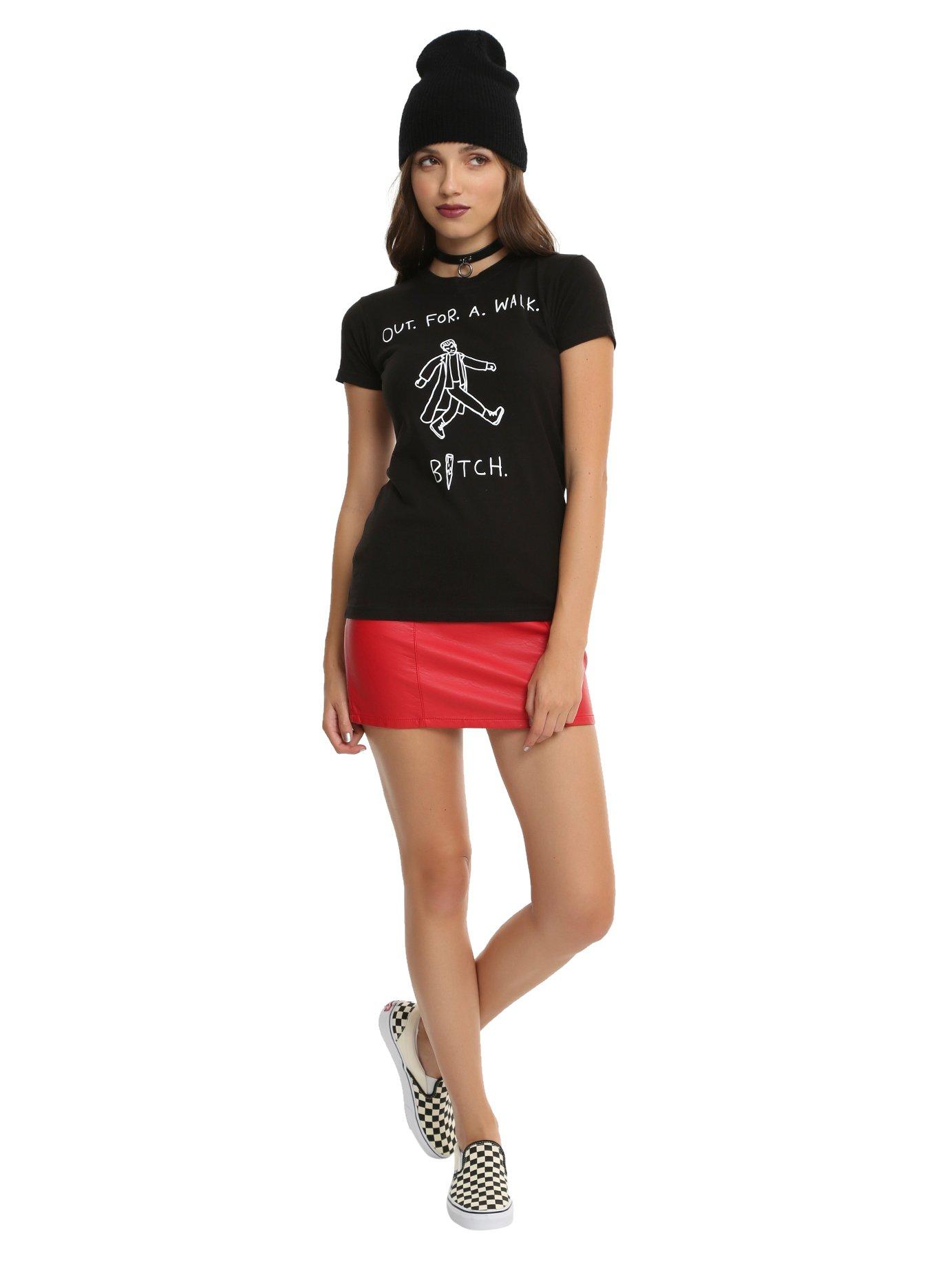 Buffy The Vampire Slayer Out For A Walk Girls T-Shirt, , alternate