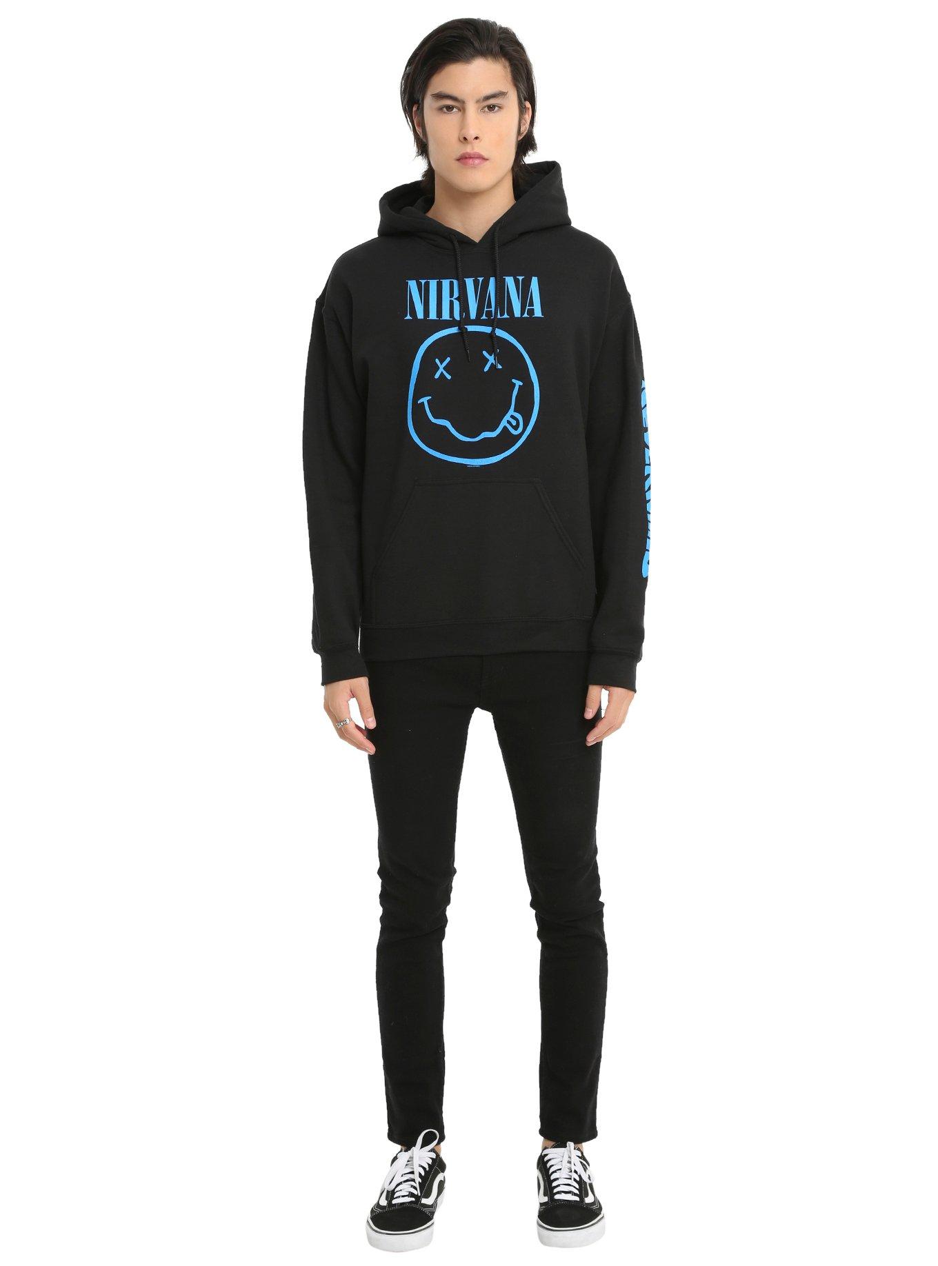 Nirvana Blue Logo Hoodie, , alternate