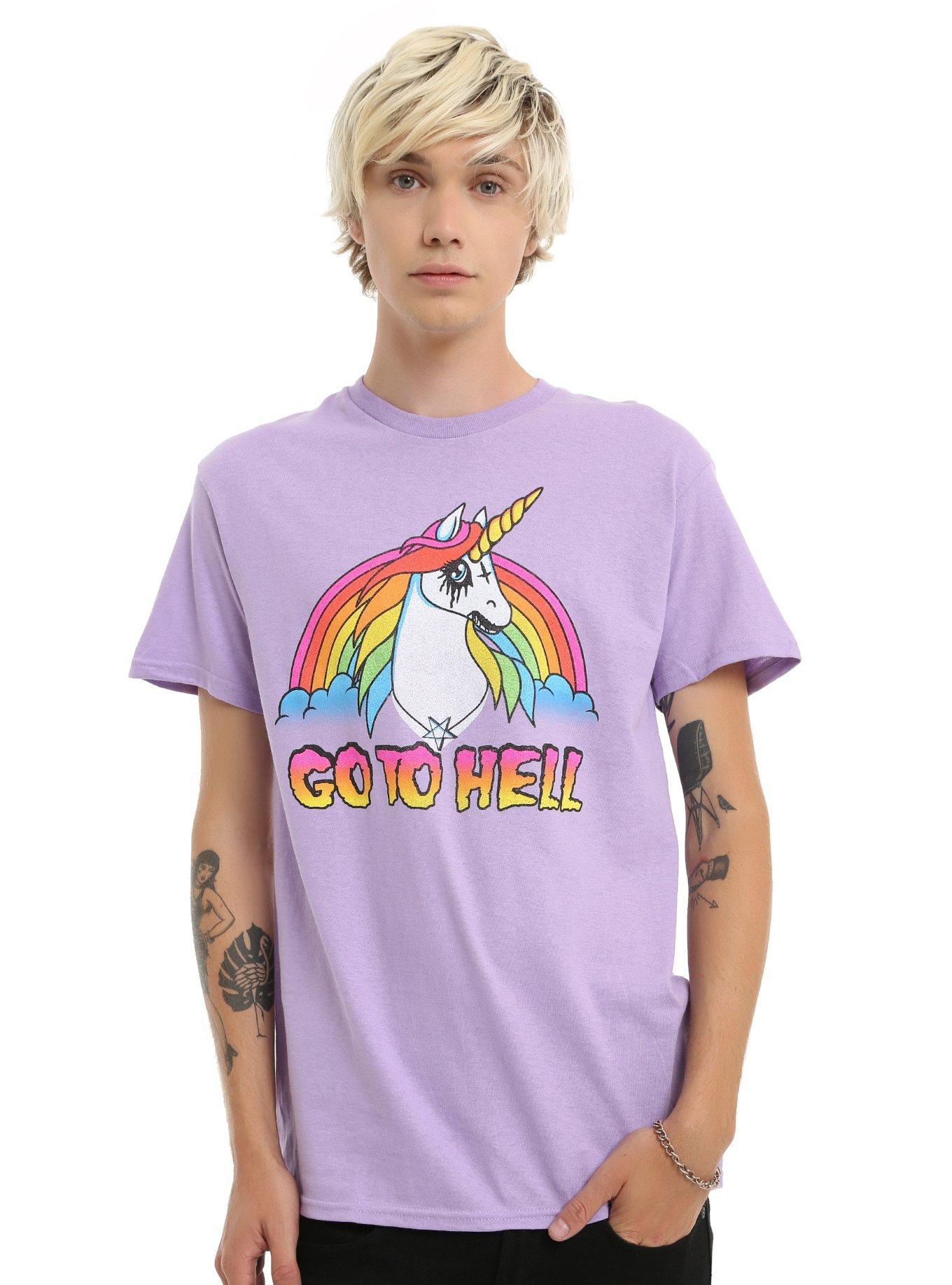 Unicorn Go To Hell T-Shirt, , alternate