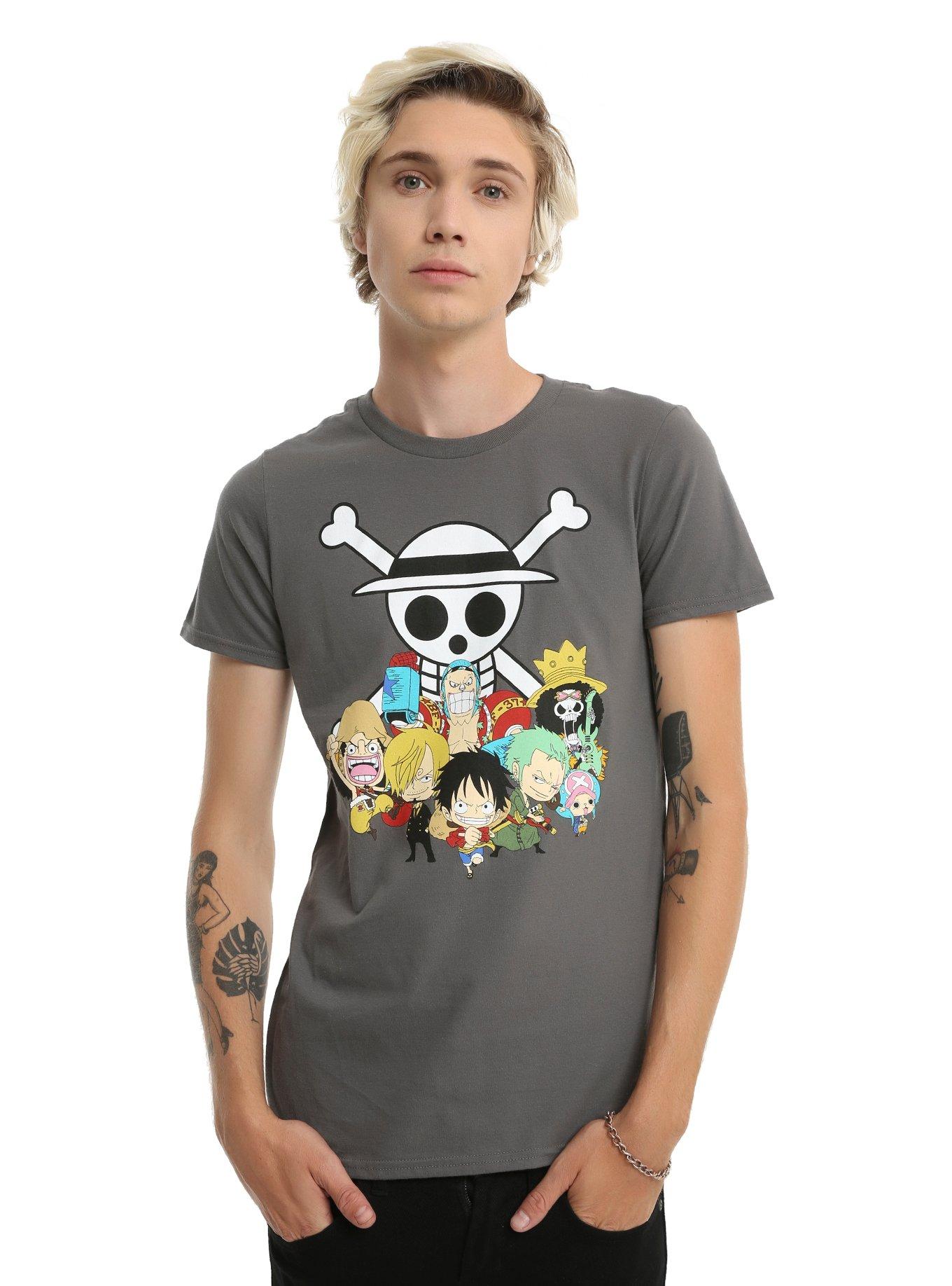 One Piece Chibi Straw Hat Pirates T-Shirt, , alternate