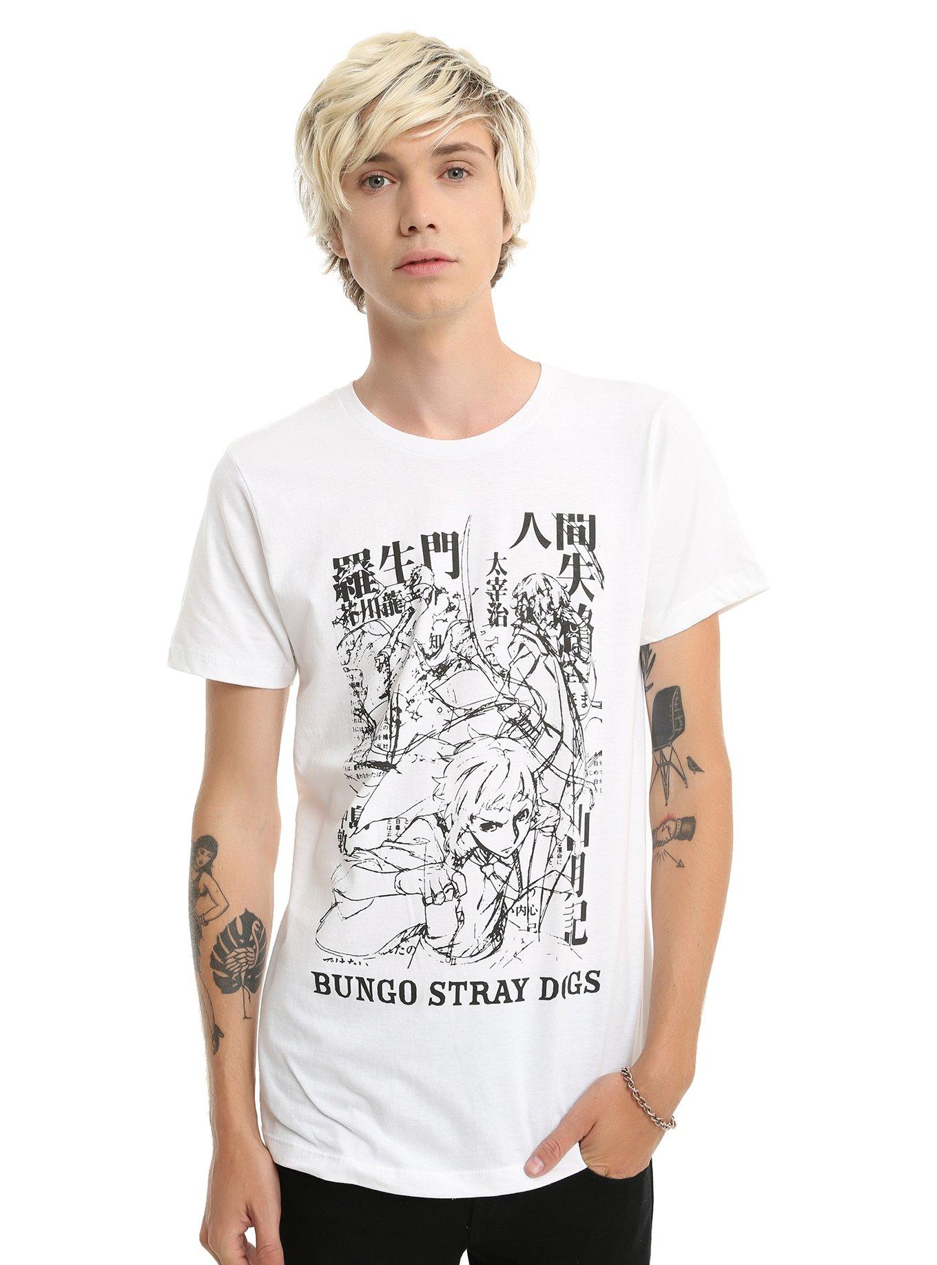 Bungo Stray Dogs Sketch T-Shirt, , alternate