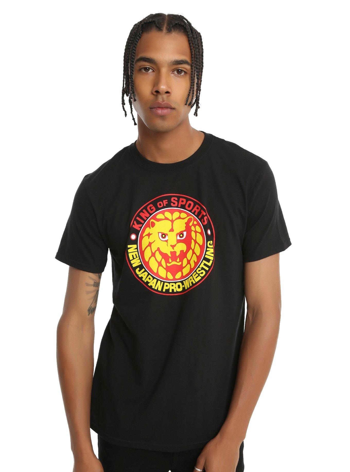 New Japan Pro-Wrestling Lion Mark Logo T-Shirt, , alternate