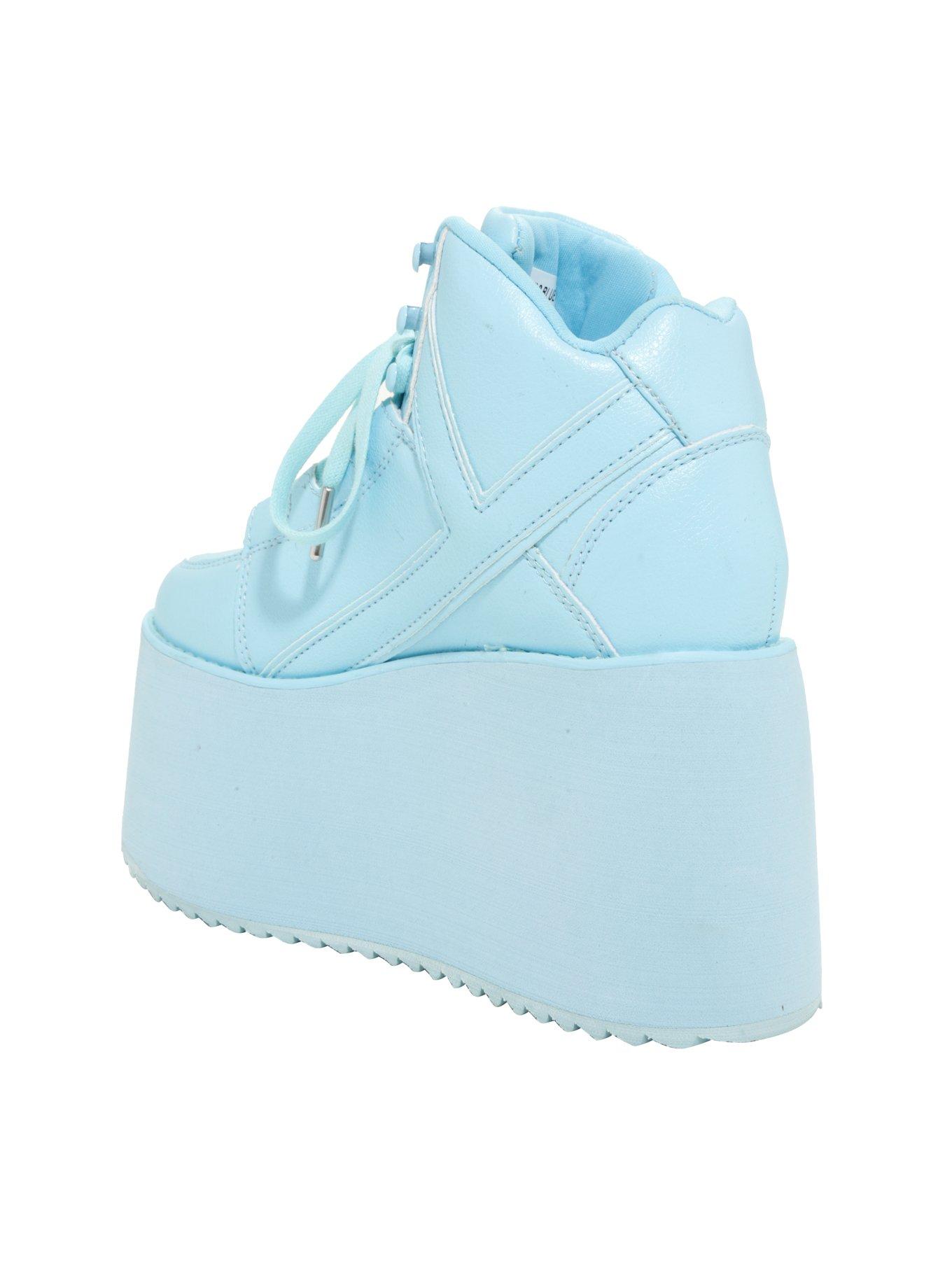 YRU Qozmo Hi-Blue Platform Sneakers, , alternate