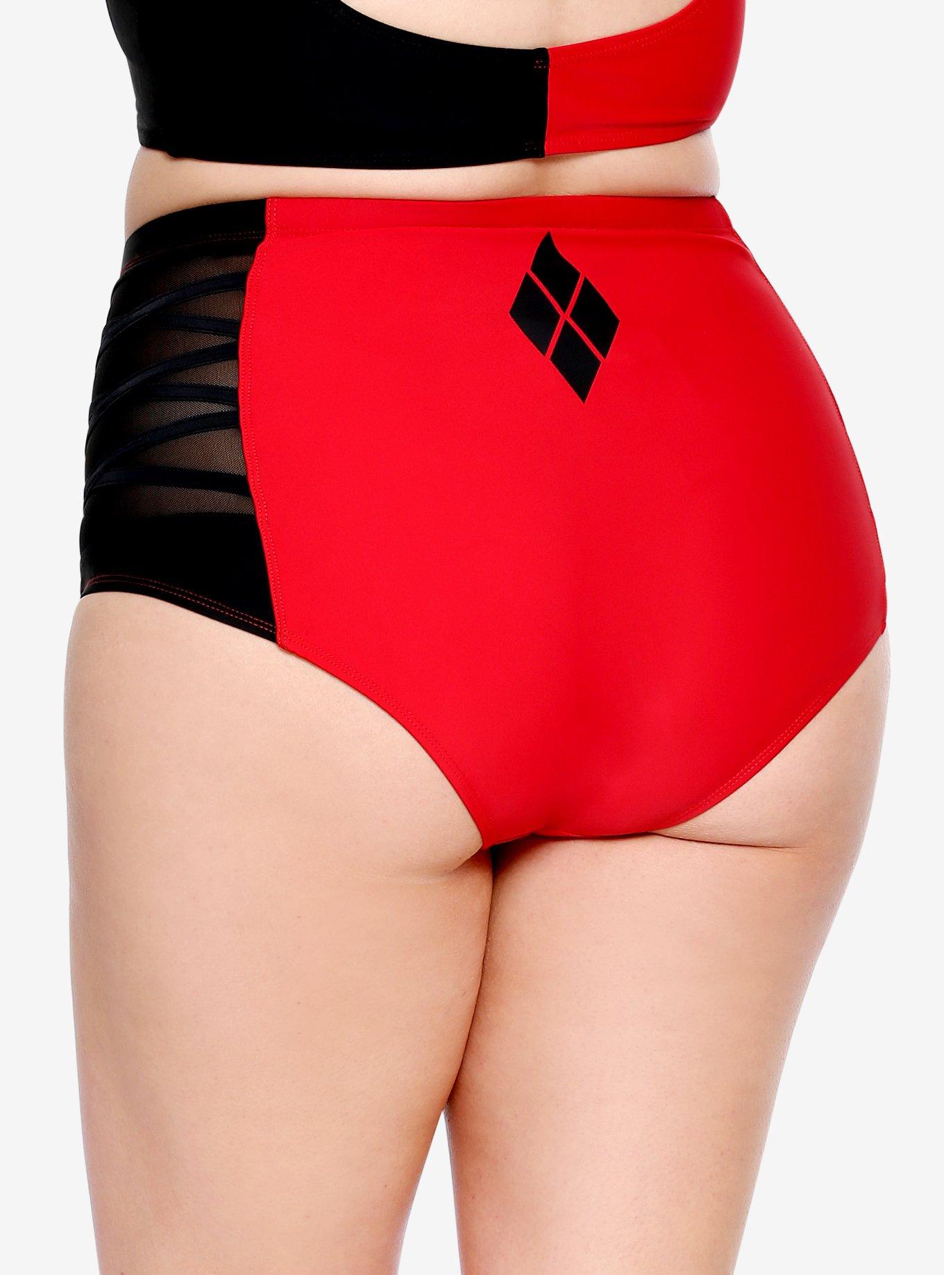 DC Comics Harley Quinn Swim Bottoms Plus Size, , alternate