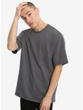 Grey Short-Sleeved Sweatshirt, , alternate