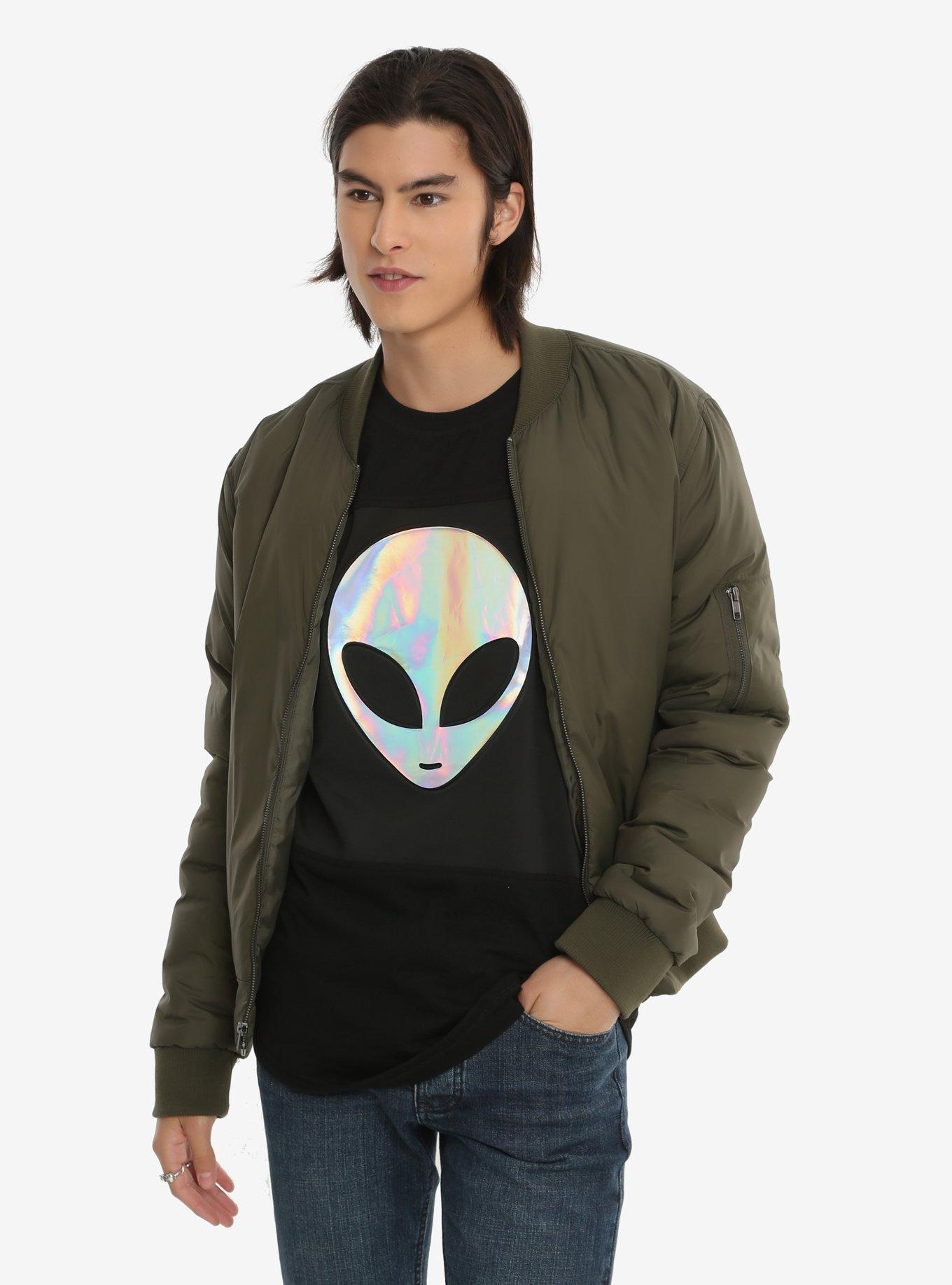 XXX RUDE Iridescent Alien T-Shirt, , alternate