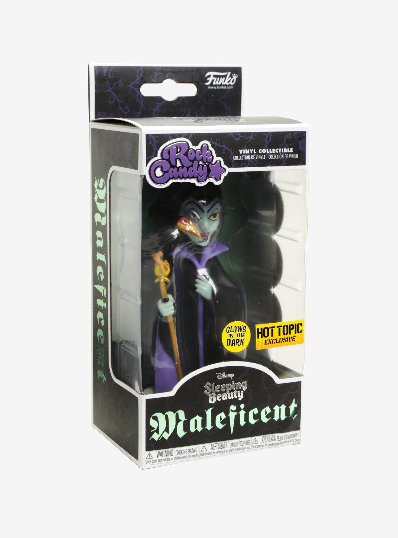 Funko Disney Sleeping Beauty Rock Candy Maleficent Glow-In-The-Dark Vinyl Figure Hot Topic Exclusive, , alternate