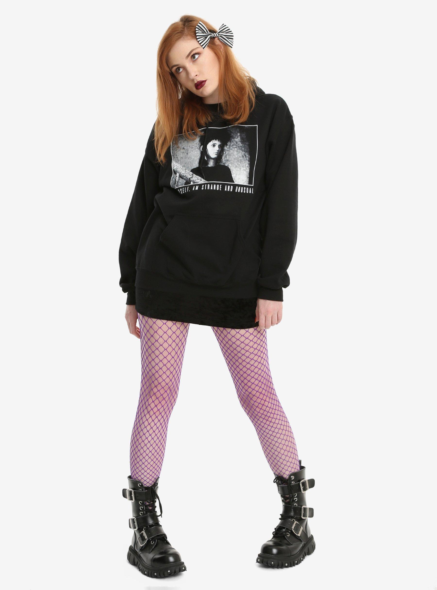 Beetlejuice Lydia Strange And Unusual Girls Hoodie, , alternate