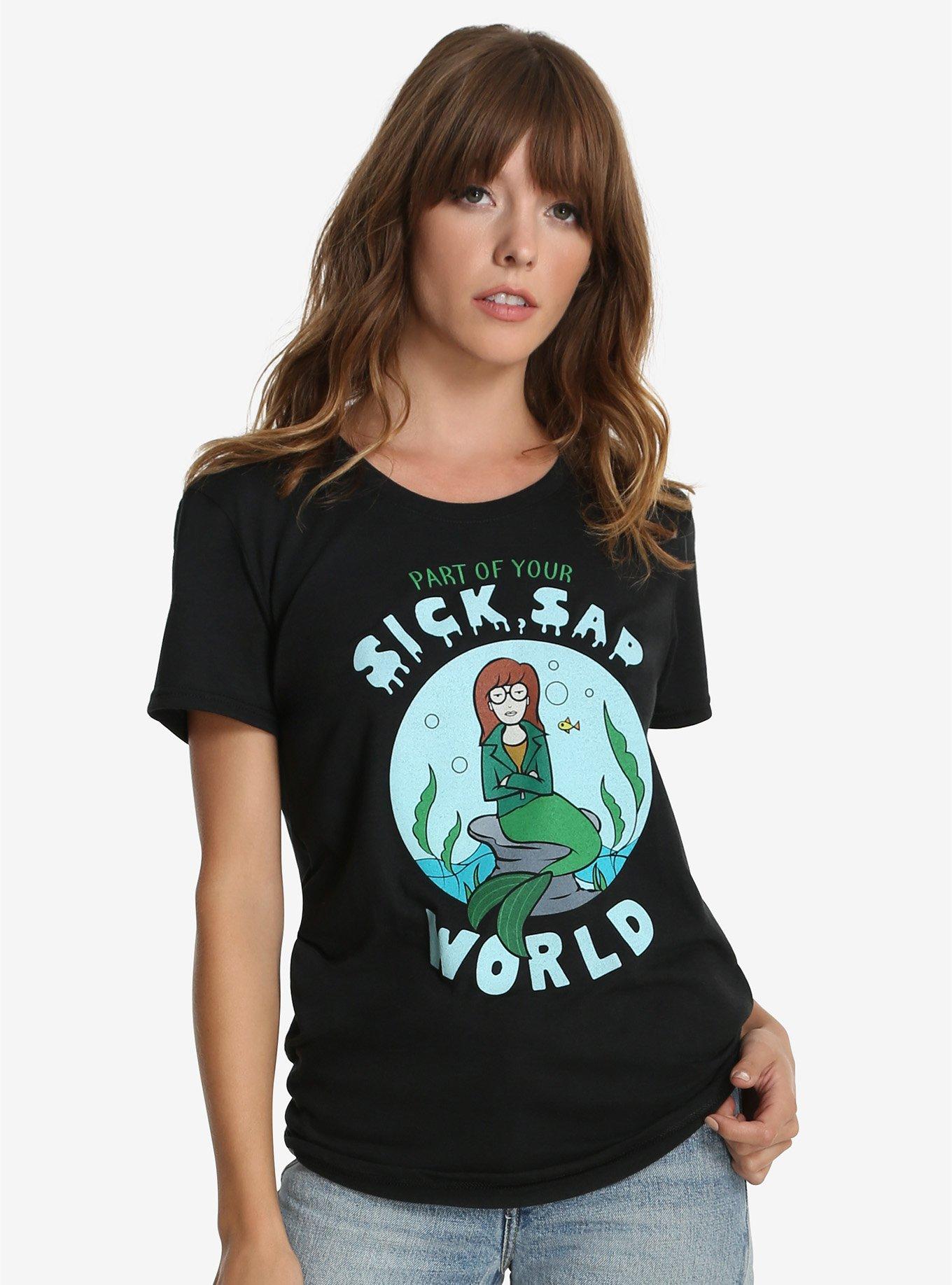 Daria Mermaid Womens Tee, , alternate