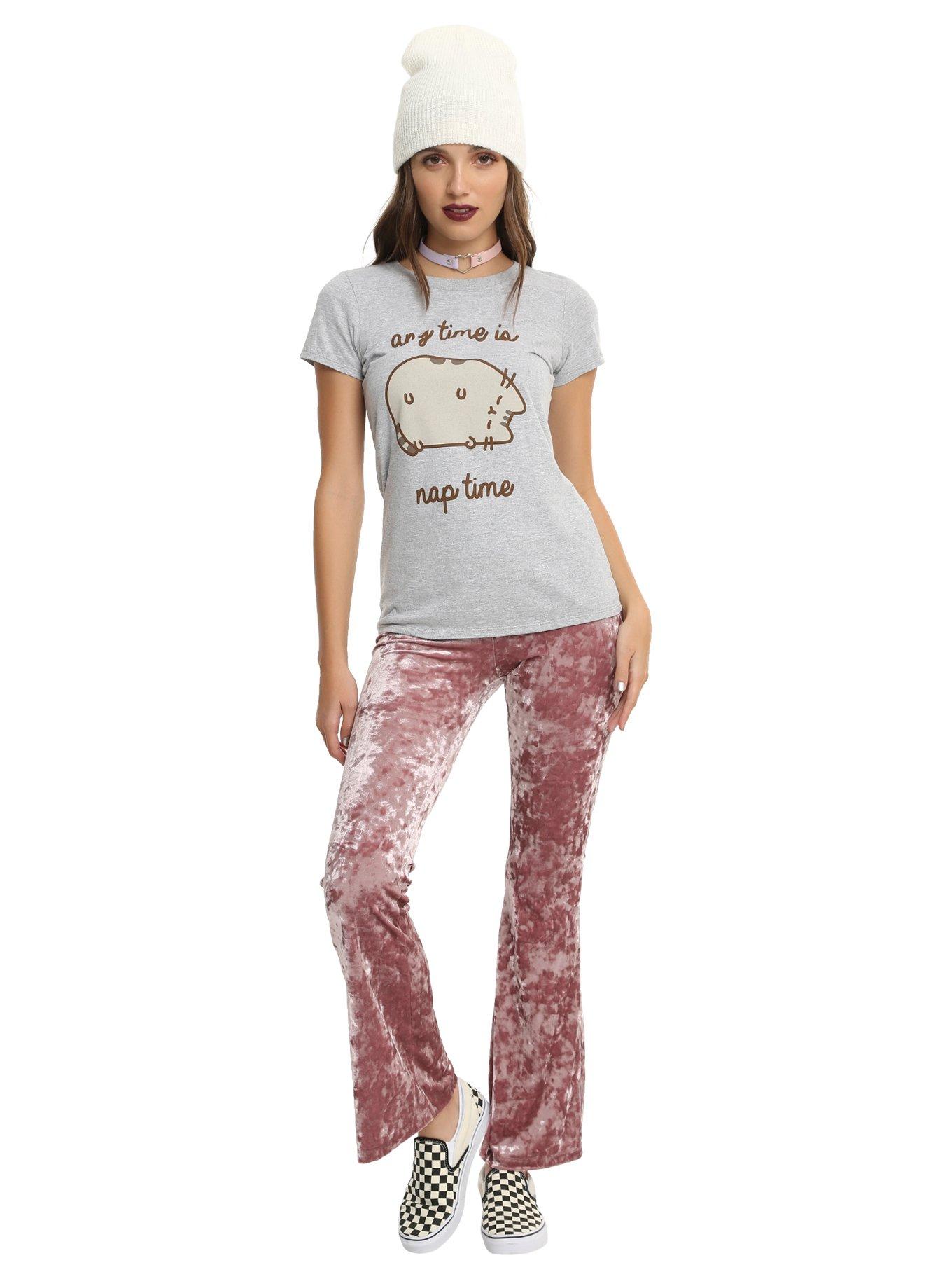 Pusheen Any Time Is Nap Time Girls T-Shirt, , alternate