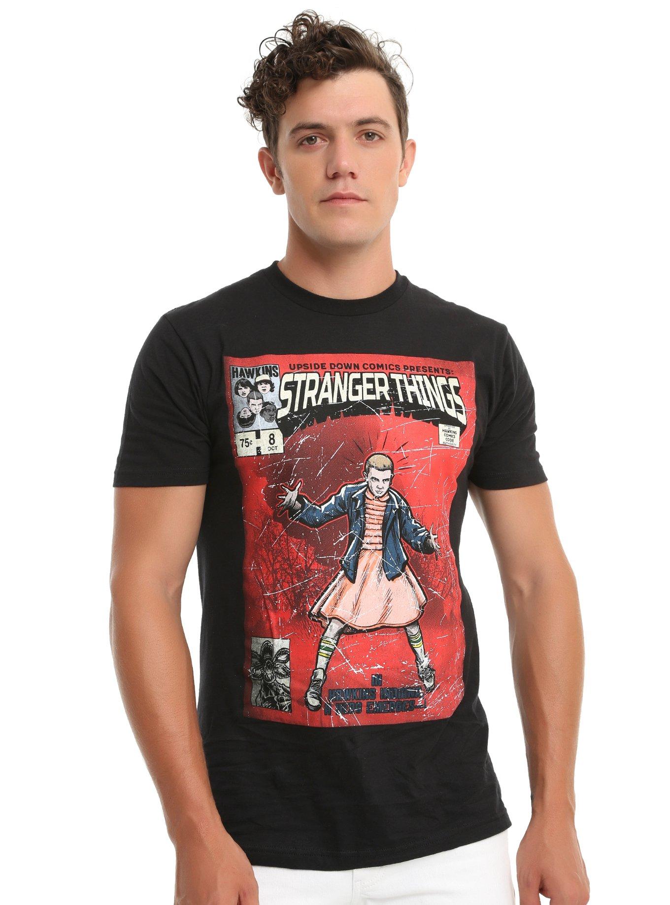 Stranger Things Eleven Comic Cover T-Shirt, , alternate