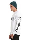 Blink 182 Checkered Long-Sleeve T-Shirt, , alternate