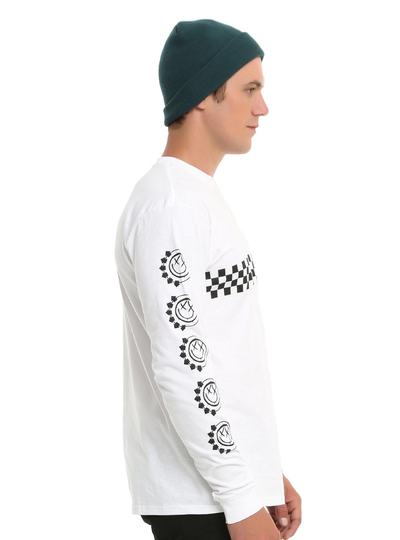 Blink 182 Checkered Long-Sleeve T-Shirt, , alternate