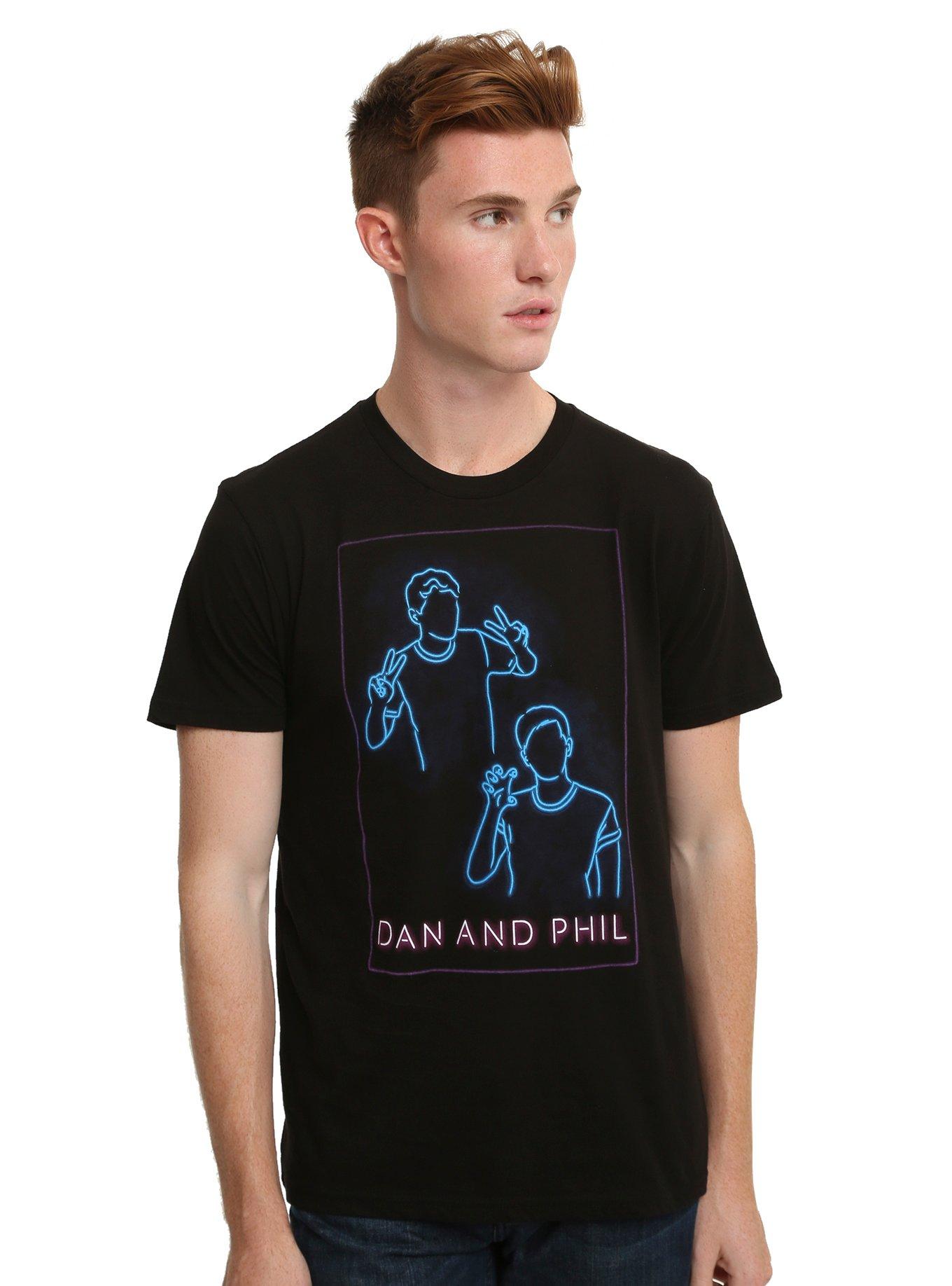 Dan And Phil Neon T-Shirt, , alternate