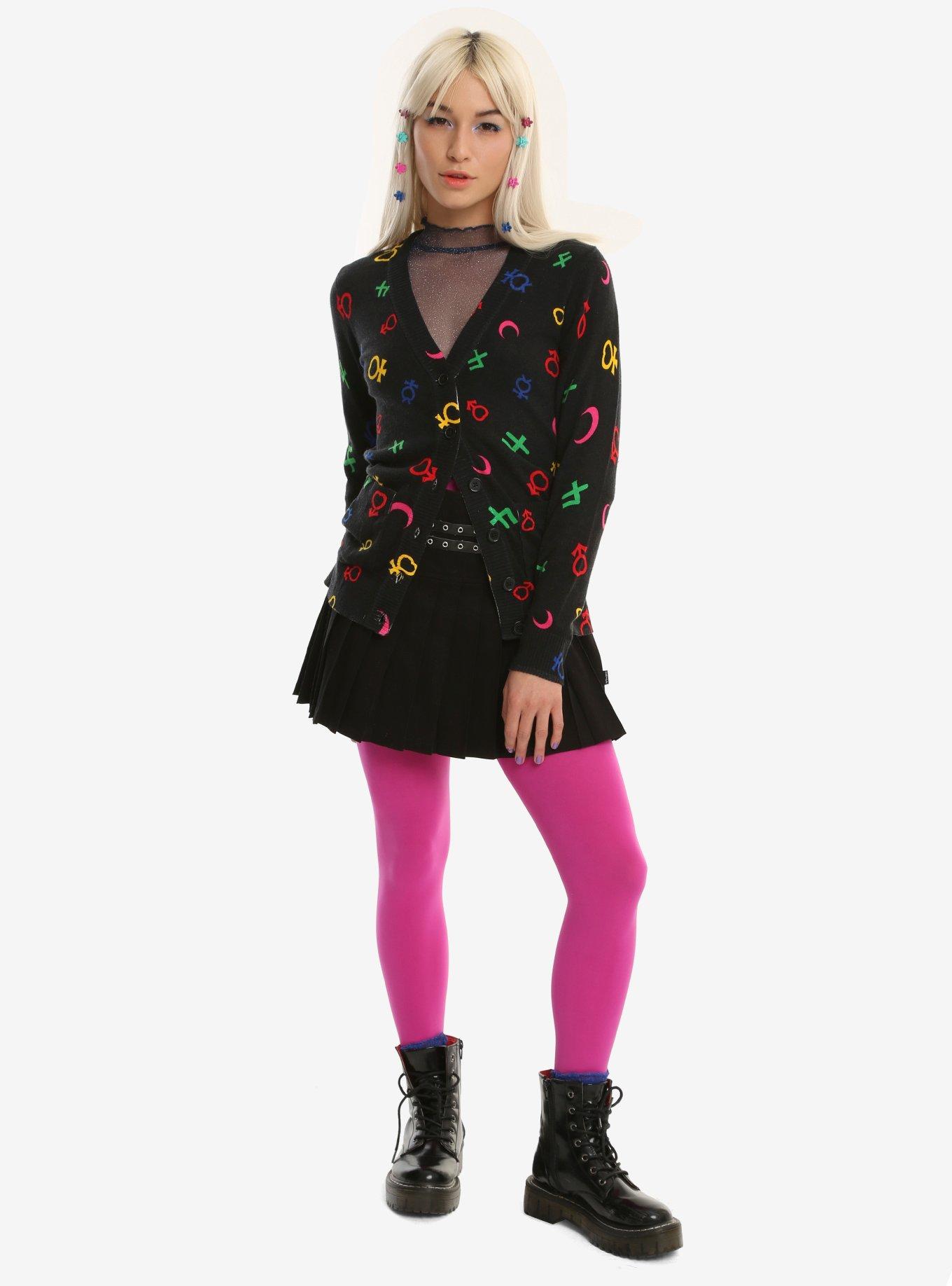 Sailor Moon Symbols Girls Cardigan, , alternate