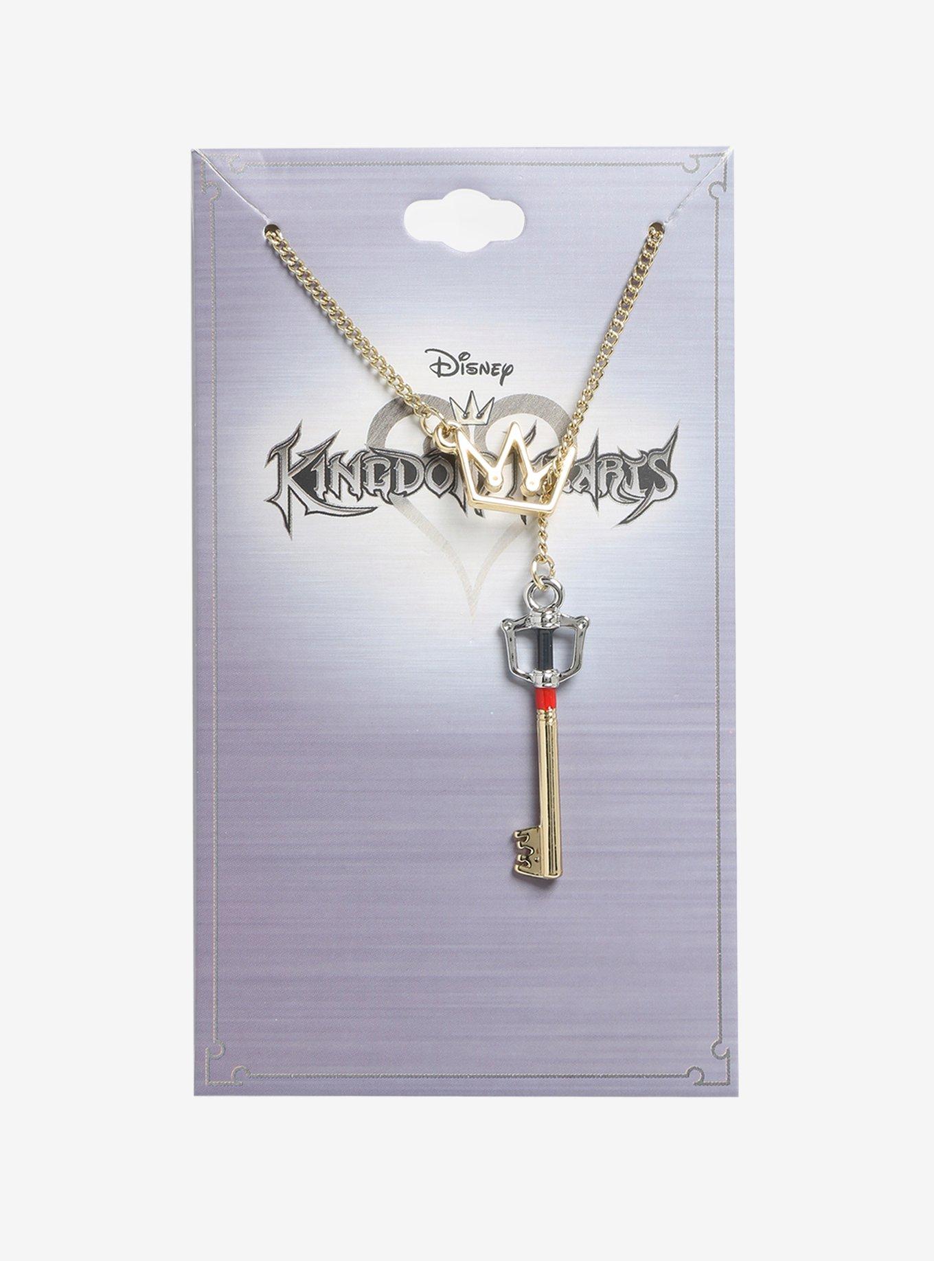 Disney Kingdom Hearts Key Crown Pull Through Necklace, , alternate