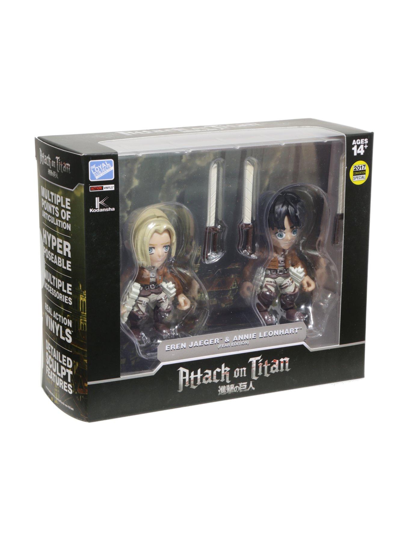 The Loyal Subjects Attack On Titan Eren Annie Fear Edition Vinyl Figure Set Summer Convention Exclusive, , alternate
