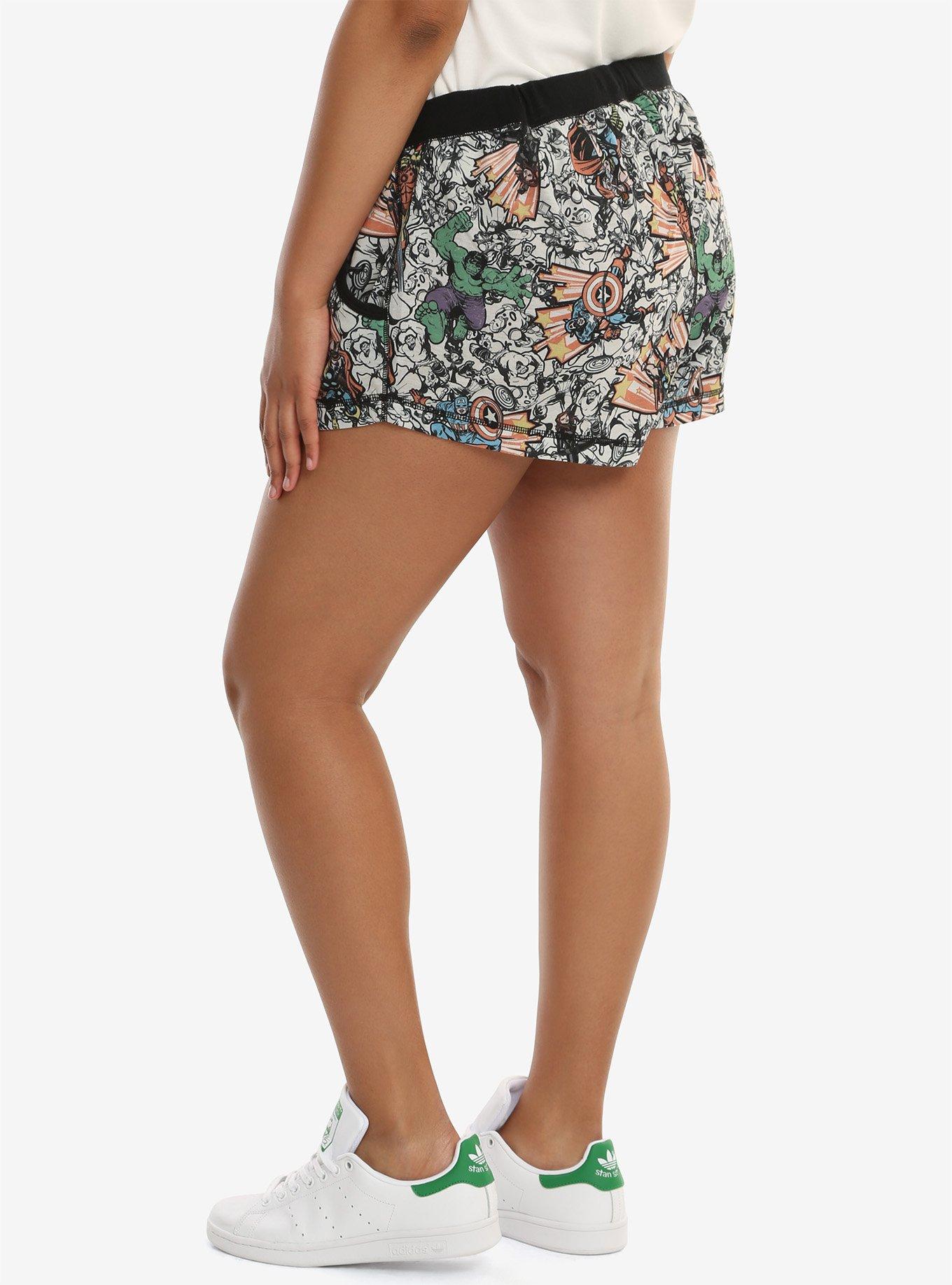 Marvel Avengers Lounge Shorts Plus Size, , alternate