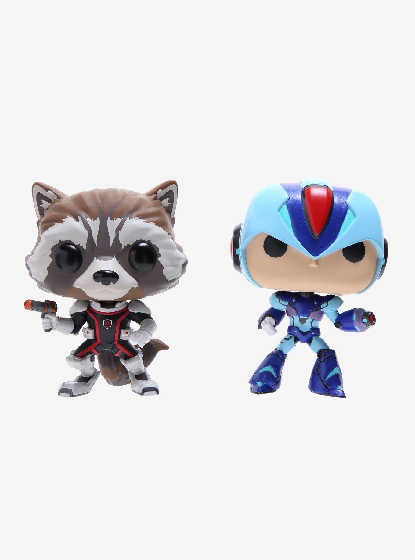 Funko Marvel Vs. Capcom: Infinite Pop! Games Rocket Vs Mega Man X Vinyl Bobble-Head Set, , alternate