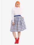Her Universe Doctor Who Plaid Skirt Plus Size, , alternate