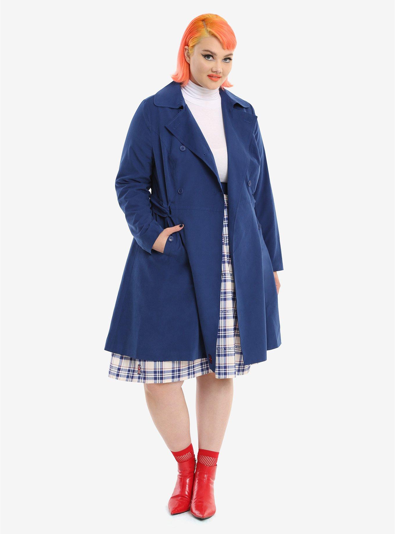 Her Universe Doctor Who Trench Coat Plus Size, , alternate