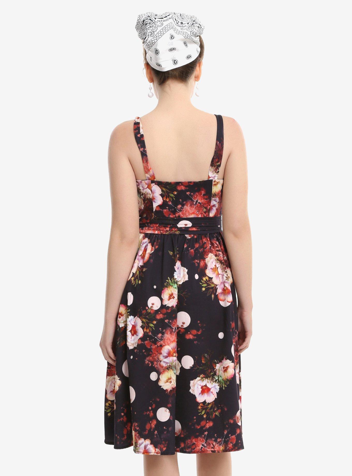 Floral & Dots Swing Dress, , alternate