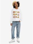 Puglie Pug Junk Food Girls Sweatshirt, , alternate