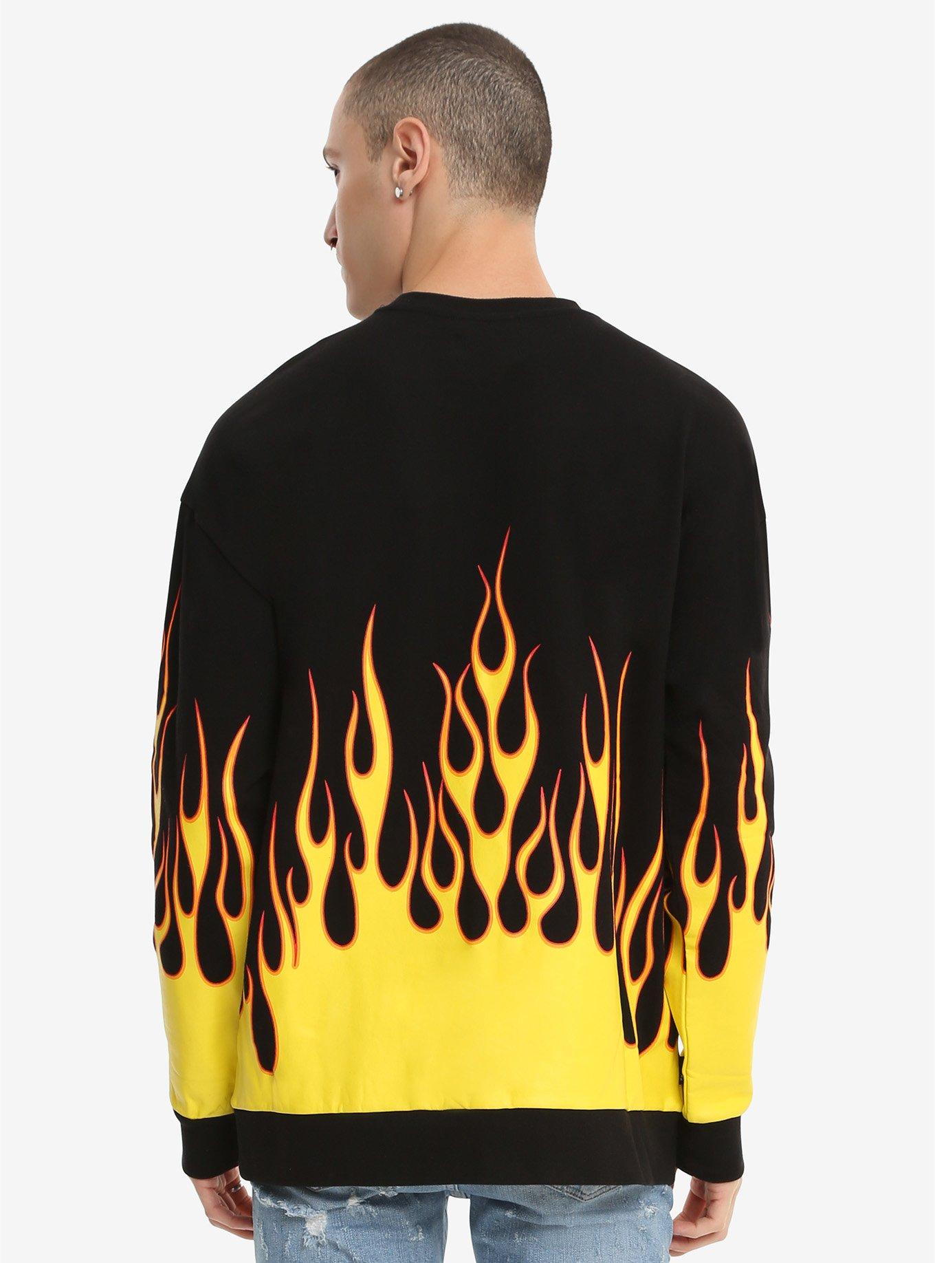 XXX RUDE Flames Sweatshirt, , alternate