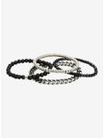 Black & Hematite Guys Bracelet Set, , alternate