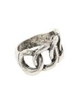 Silver Chain Link Guys Ring, , alternate