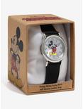 Disney Mickey Mouse Vintage Black Leather Watch - BoxLunch Exclusive, , alternate